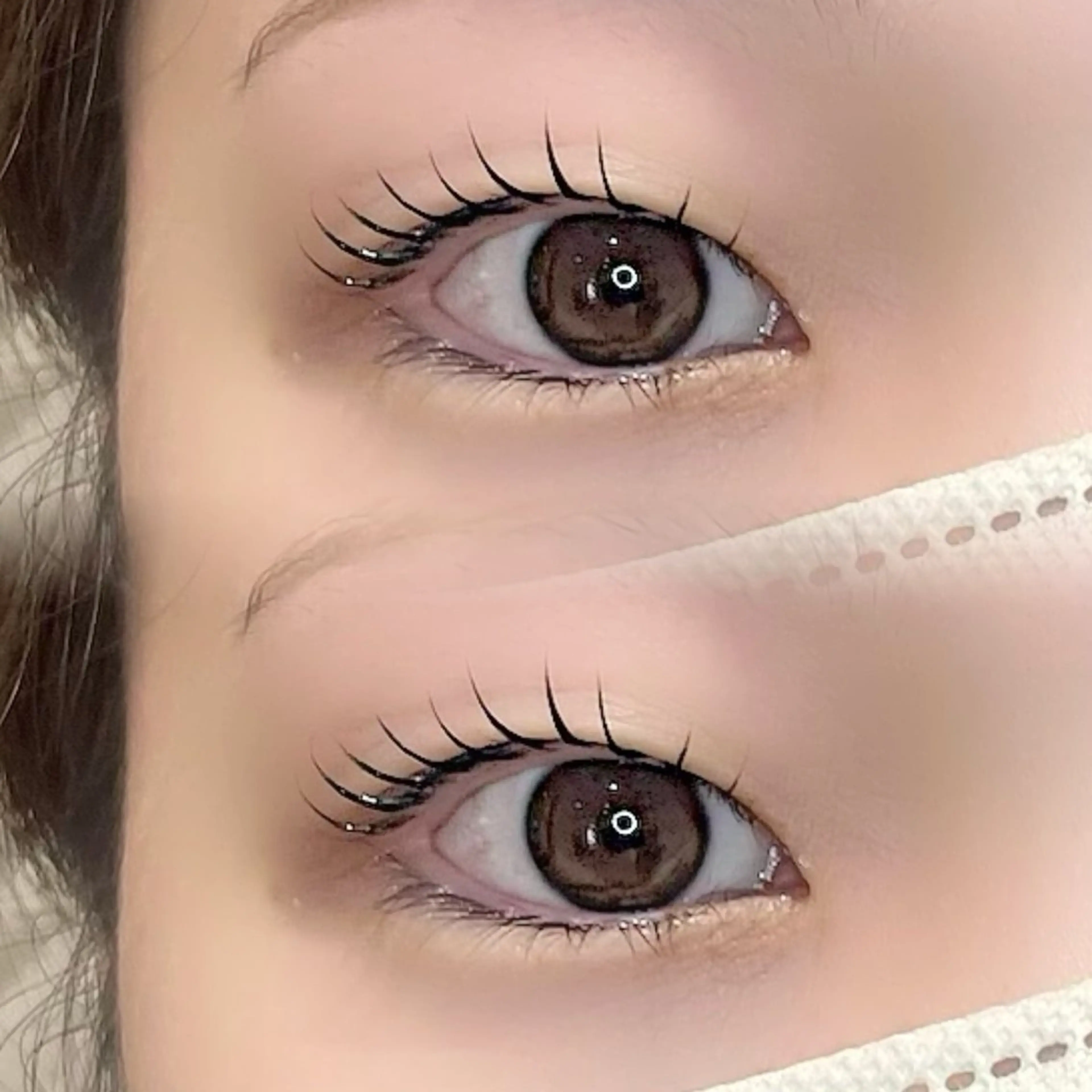 マツエク・マツパ マツパ mika❤︎まつげ| 眉毛|束感のマツエク・マツパデザイン