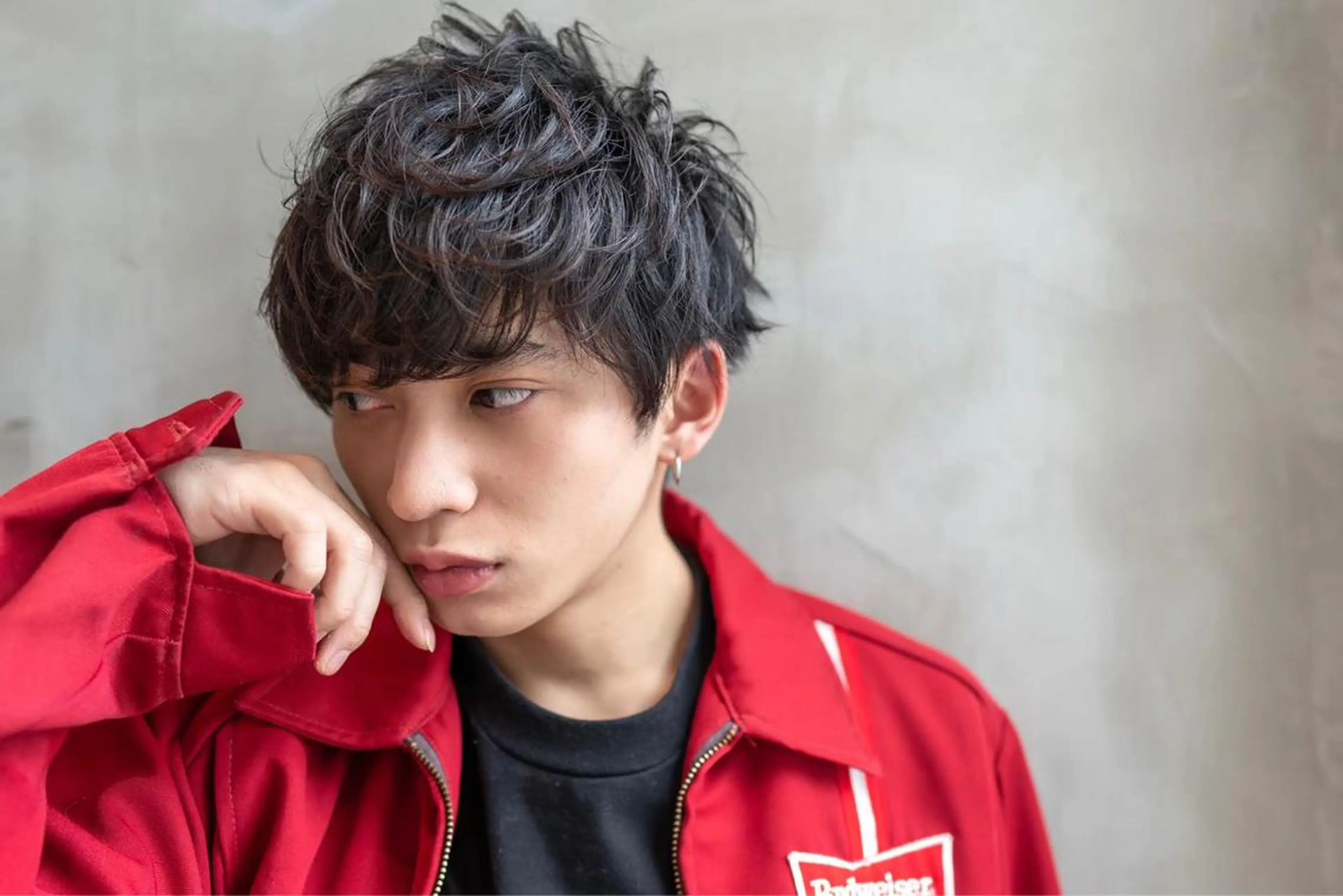 ミディアム パーマ メンズ カット パーマ トリートメント エフエム 離れ 明大前(FM) FM離れ 明大前 メンズサロン/フェード【エフエム】所属・💈圧倒的メンズ特化 DAITO💈のヘアスタイル