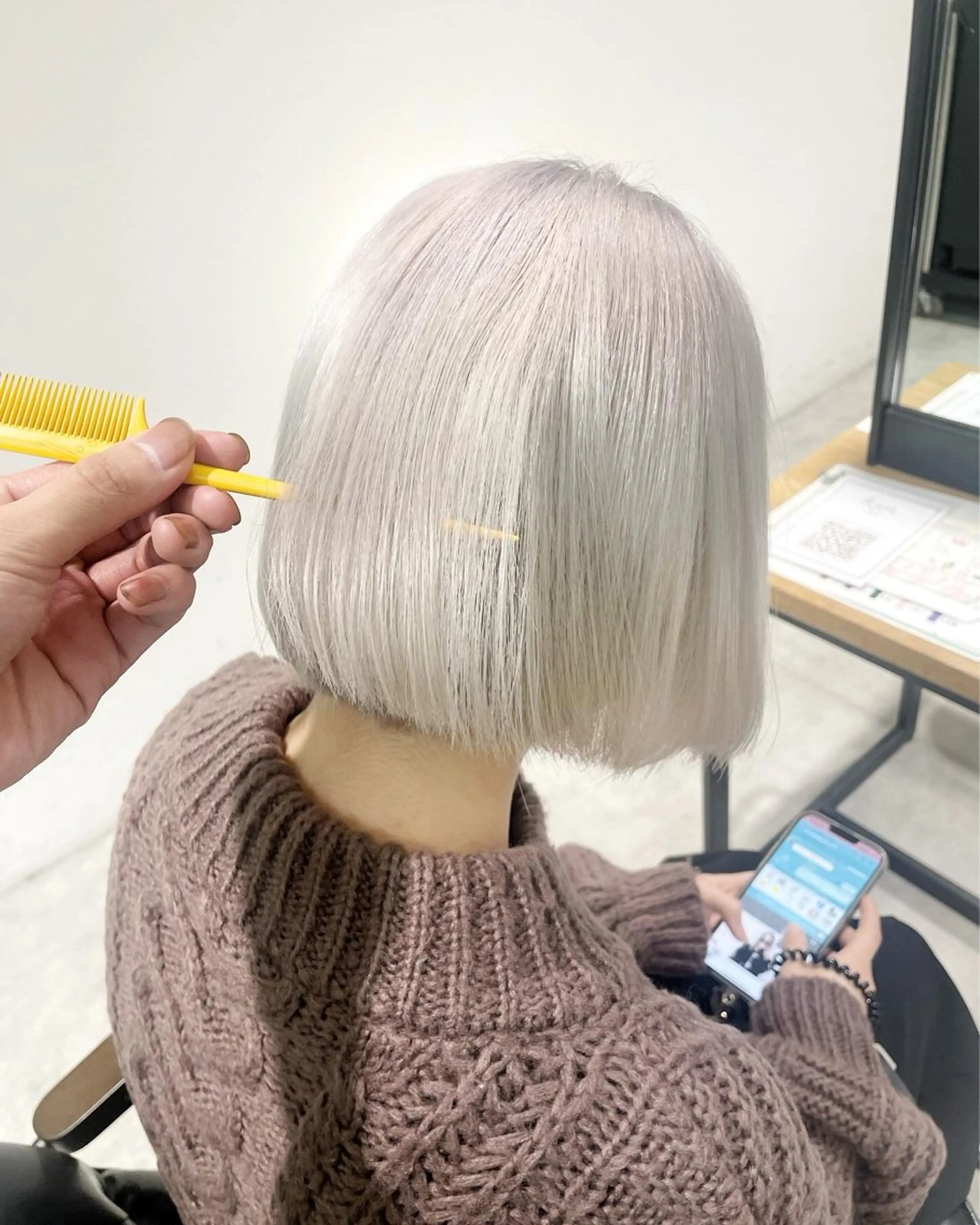 ショート カラー 田中大星 /ボブ 縮毛矯正のヘアスタイル