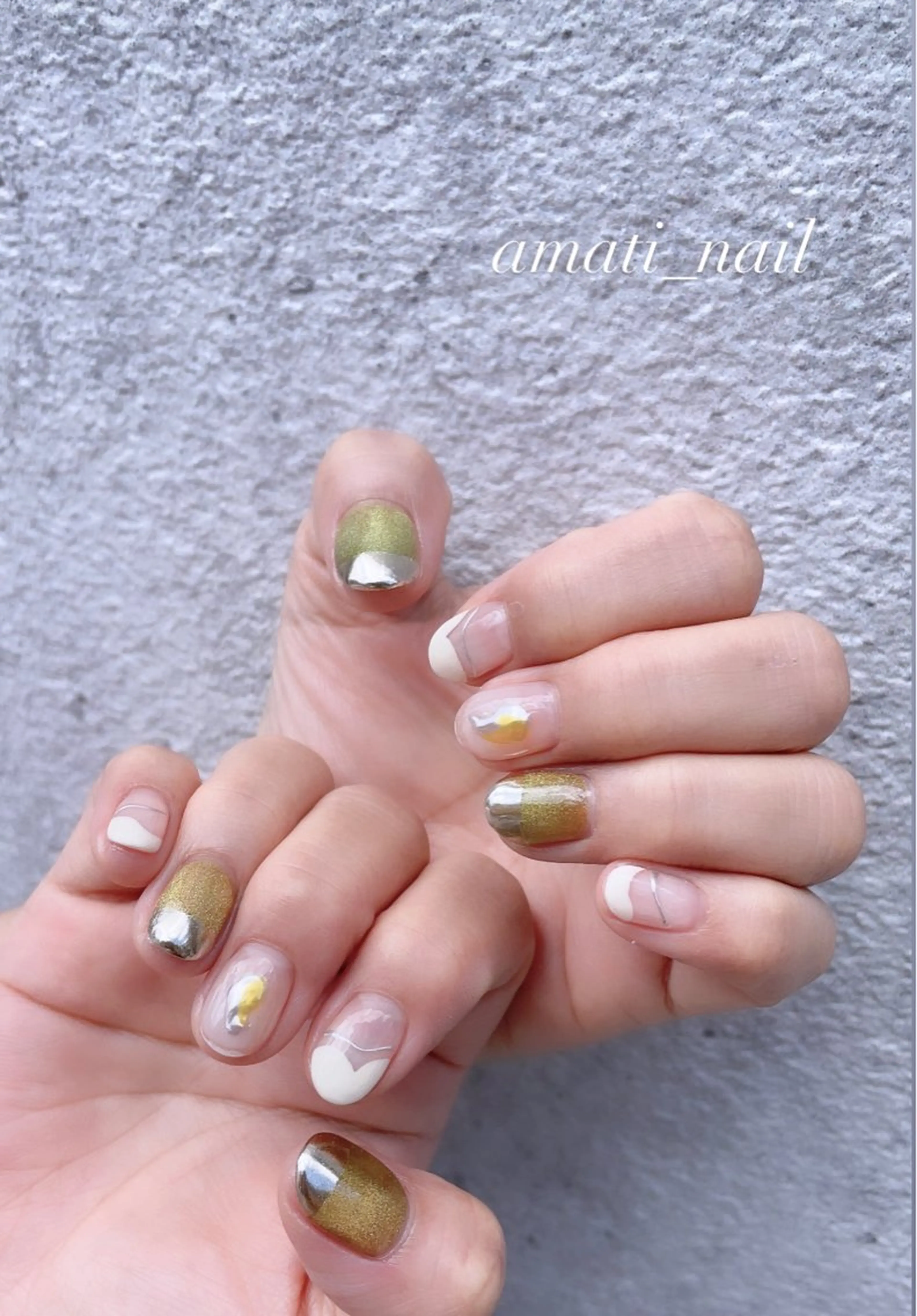 ネイル フットネイル ジェルネイル マグネットネイル ミラーネイル ニュアンスネイル ハンドネイル amati_nail TAKAKOのネイルデザイン