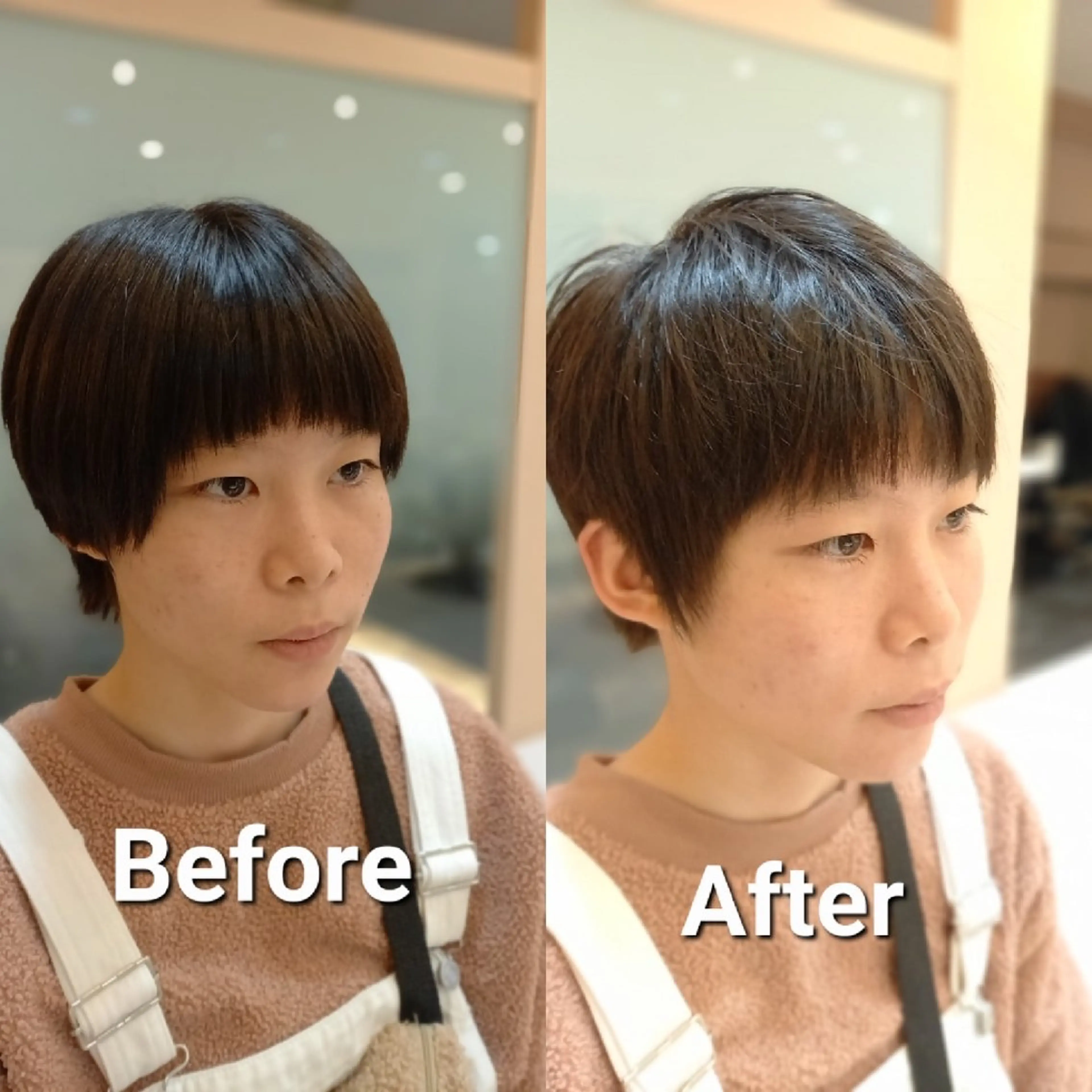 ショート 飯田・髪質改善縮毛矯 正・カラー・パーマのヘアスタイル