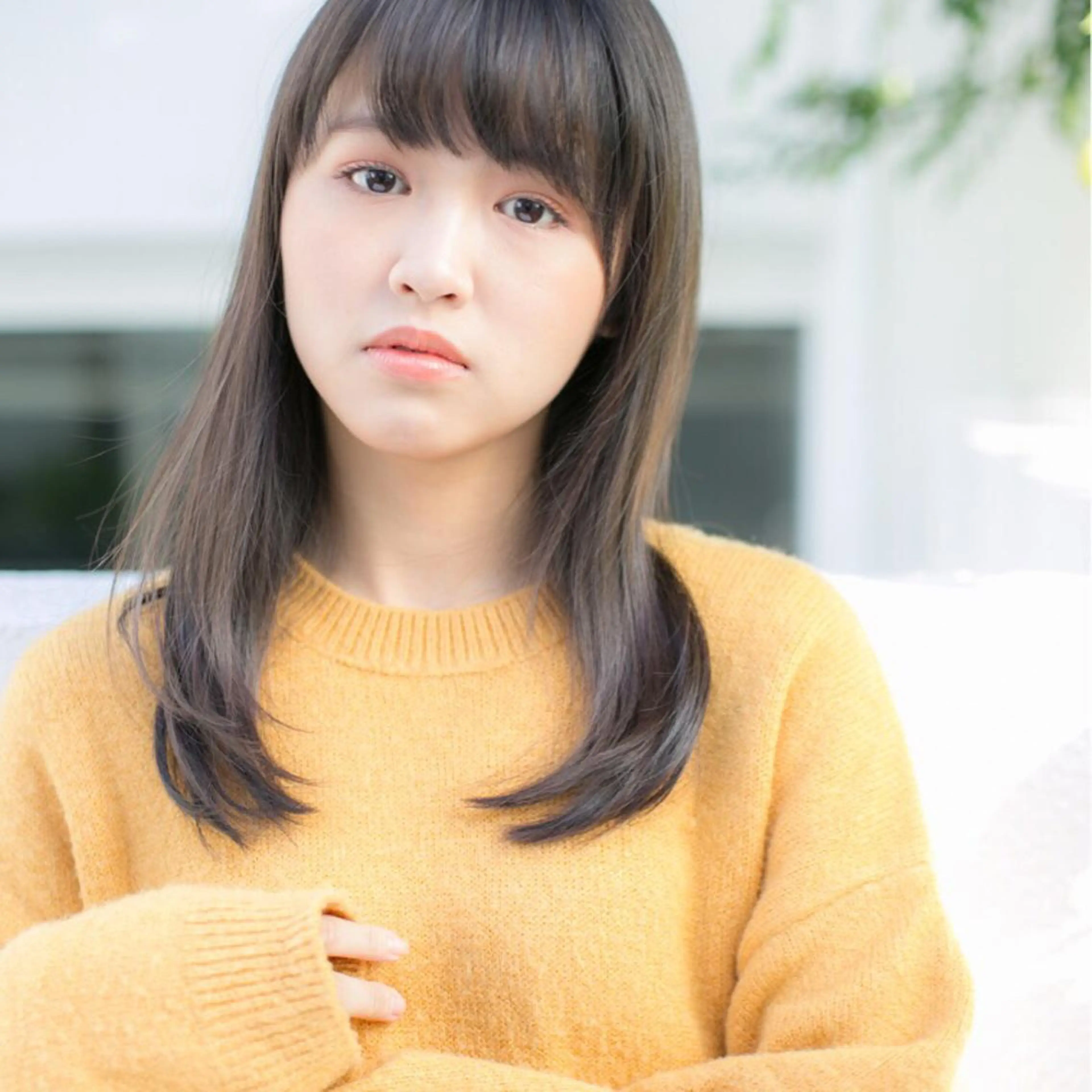 セミロング カラー カット 青木 はるなのヘアスタイル