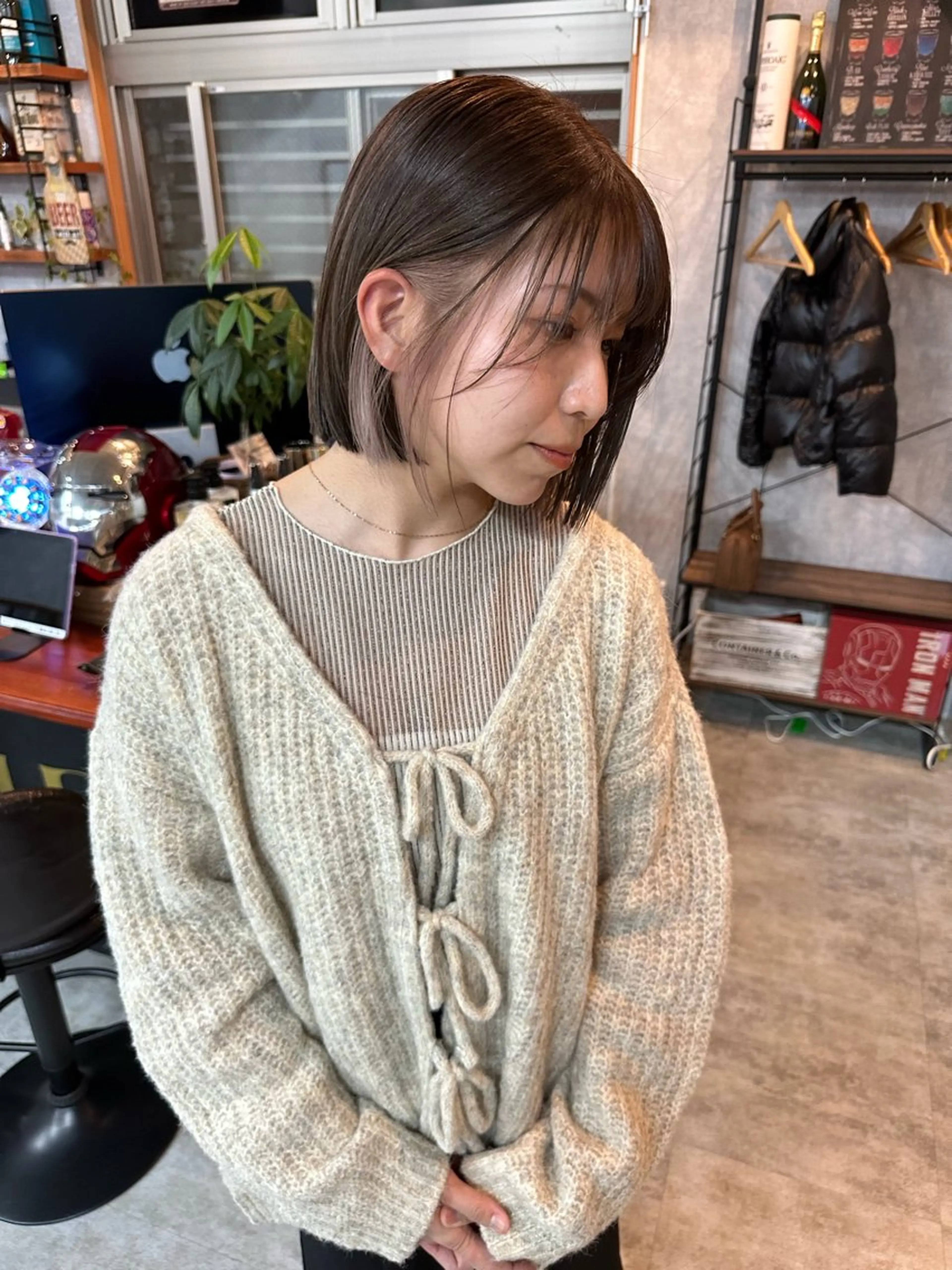 ショート 切りっぱなしボブ ショートボブ ハンサムショート 丸みショート ボブ ヘアカラー C’LD hair  produce /シールドヘア所属・モテ髪/ボブ/ショー ト/アダチフウトのヘアスタイル