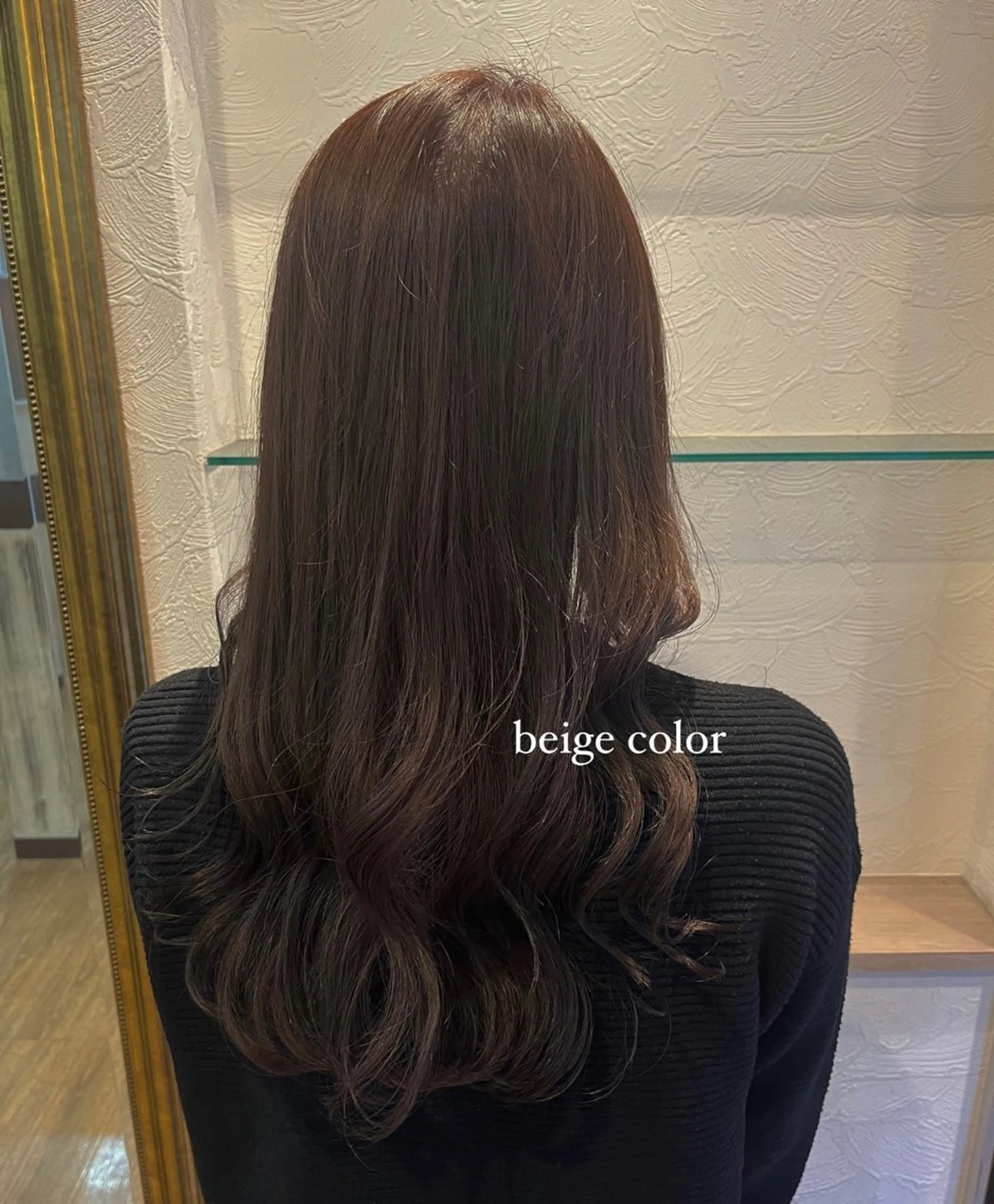 ロング カラー ベージュカラー 透明感カラー カット ヘアカラー トリートメント 透明感カラー／ 艶感カラー／RAMUのヘアスタイル