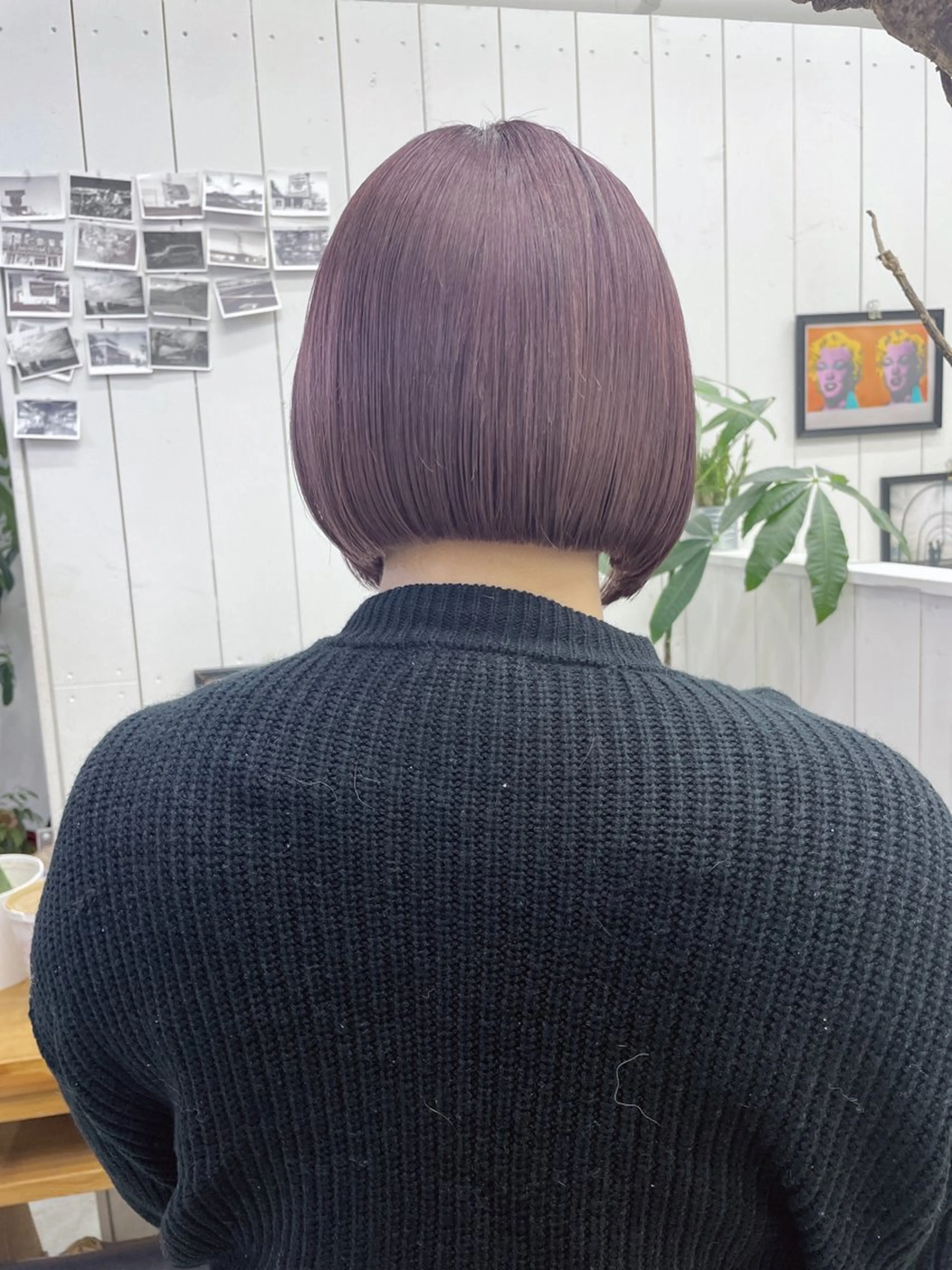 ショート カラー ブリーチ カット ヘアカラー トリートメント Ann./艶髪 /レイヤーカットのヘアスタイル