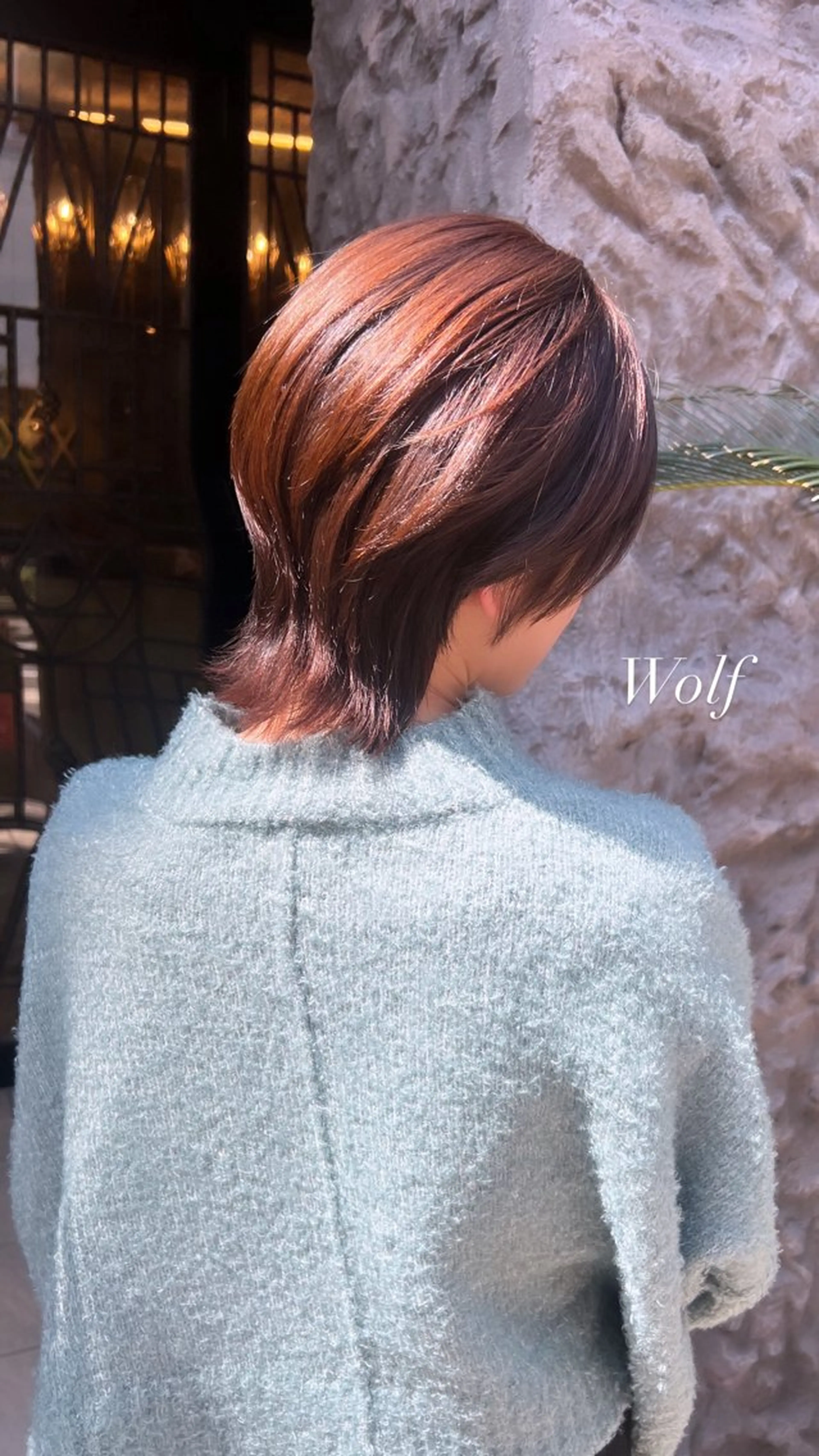 ショート カラー パーマ ブリーチ ブラウンカラー ナチュラルブラウン ブリーチなしカラー 髙橋 リナ‪のヘアスタイル