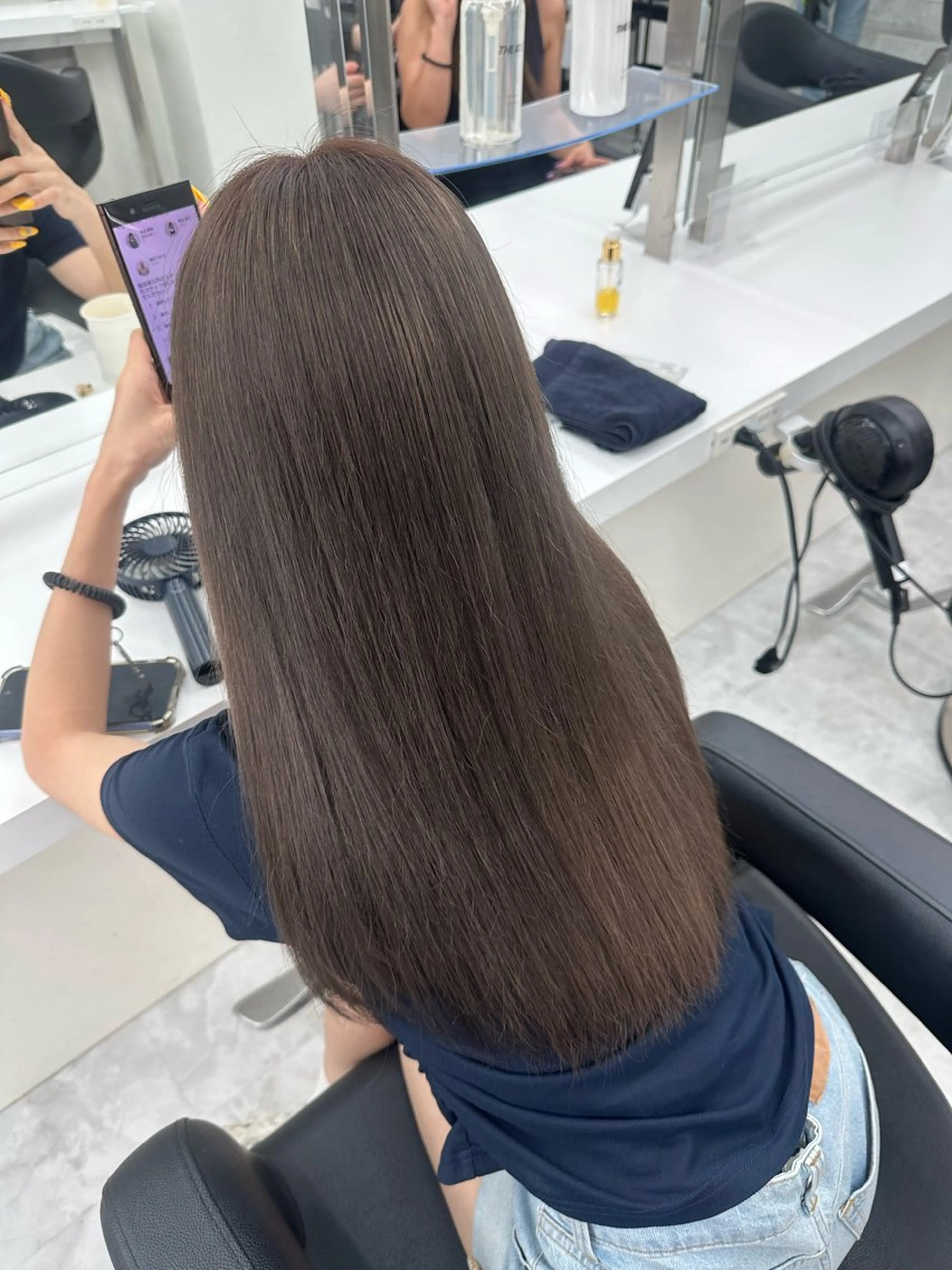 ロング ヘアカラー トリートメント ヘッドスパ ヘアセット rio🧚🏻‍♀️ 暖色/グレージュのヘアスタイル