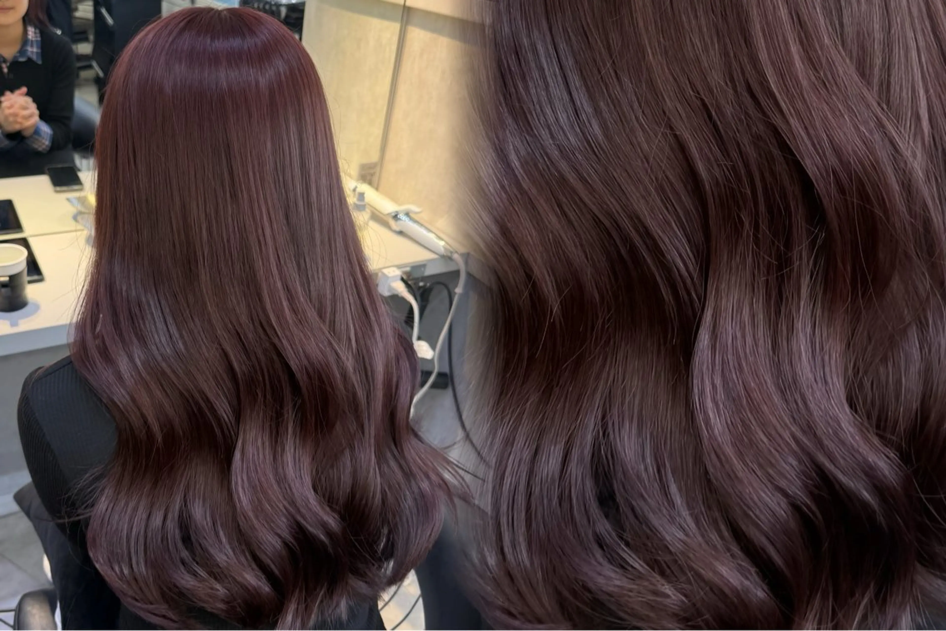 ロング カラー カット ヘアカラー トリートメント 韓国レイヤー× 艶髪 池袋/ハナ🌷のヘアスタイル