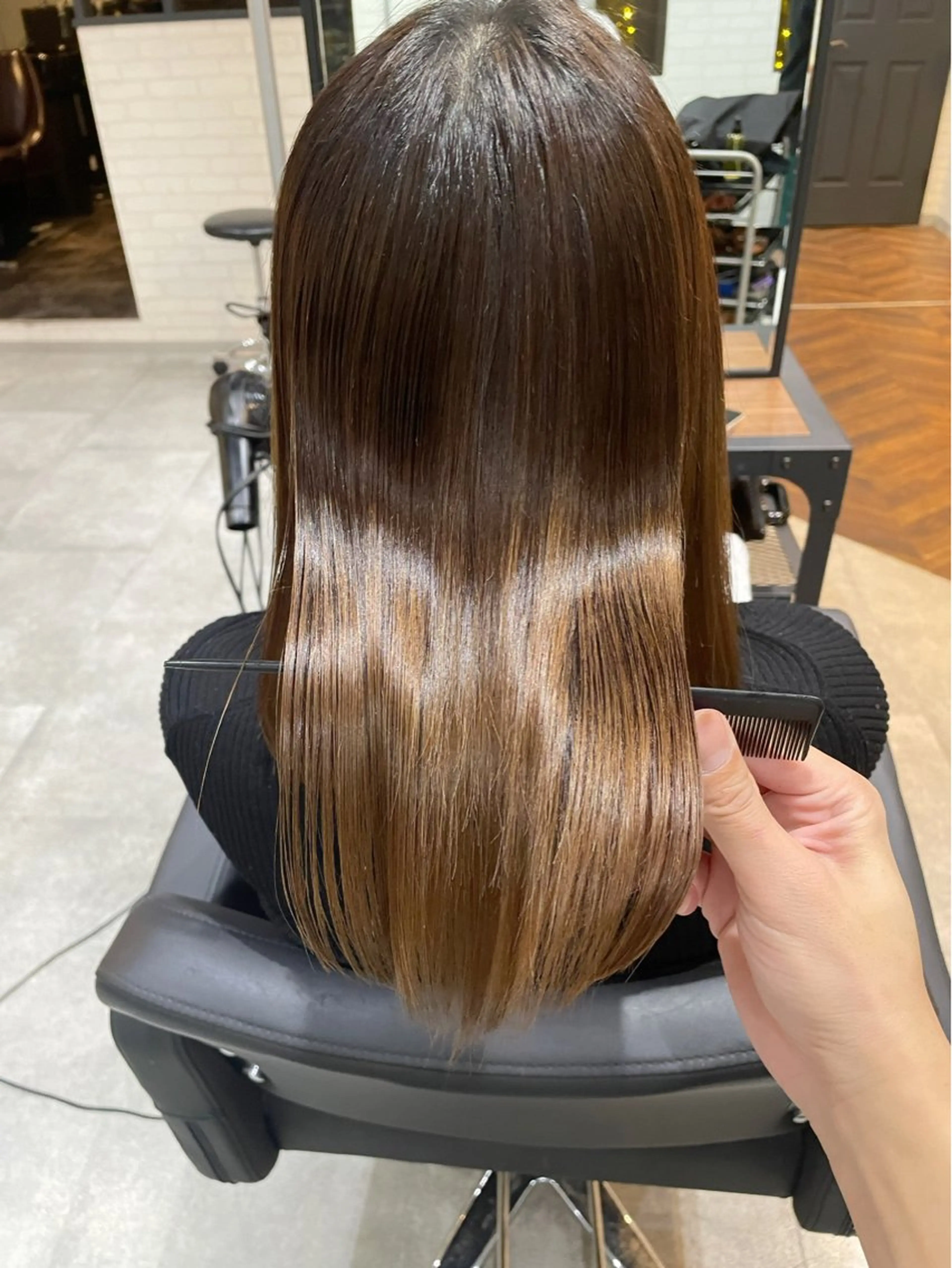 ミディアム 髪質改善 似合わせカット 縮毛矯正 杉野/髪質改善 Zina博多店長のヘアスタイル