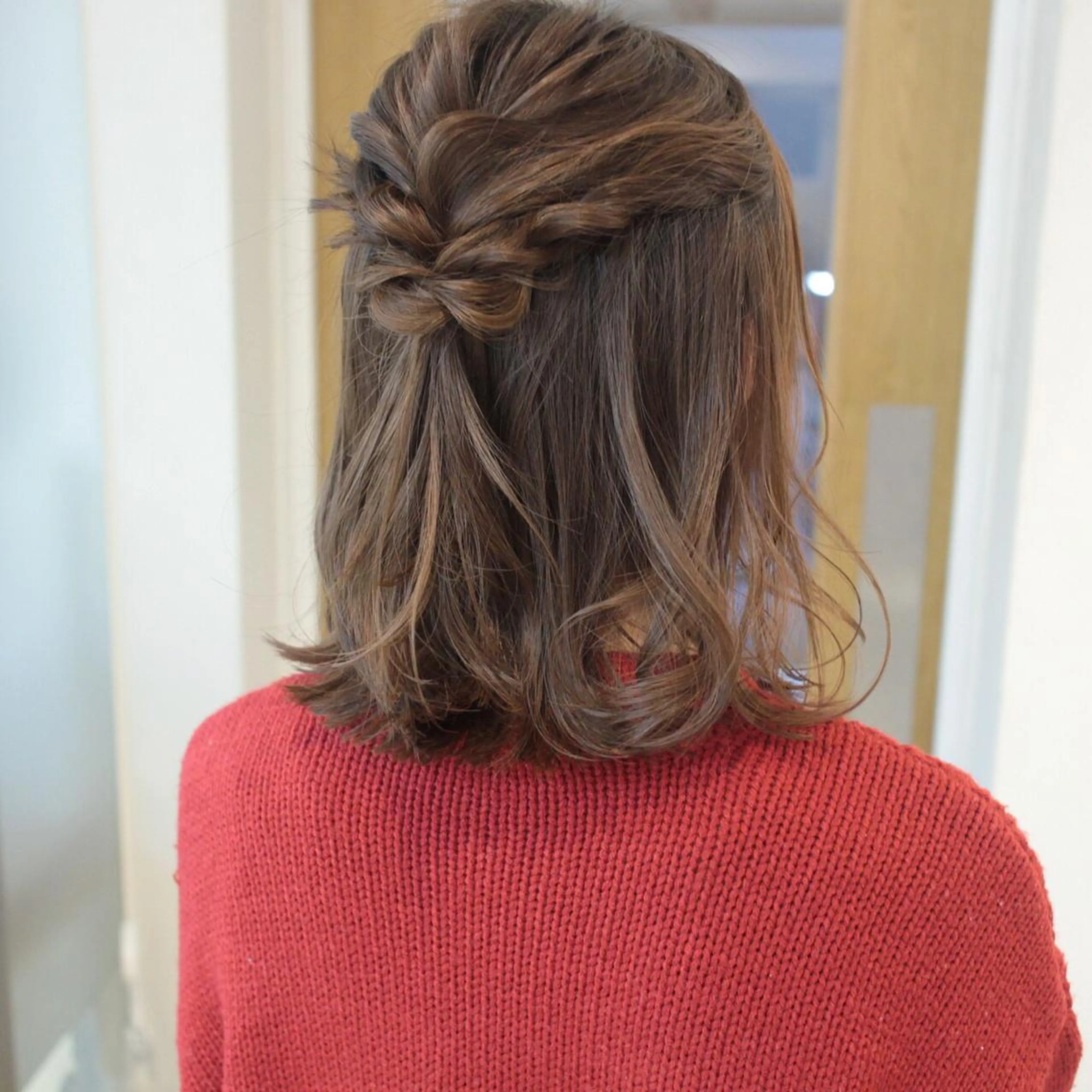 ヘアアレンジ Click所属・クニモトハルナ ボブ/柔らかカラーのヘアスタイル