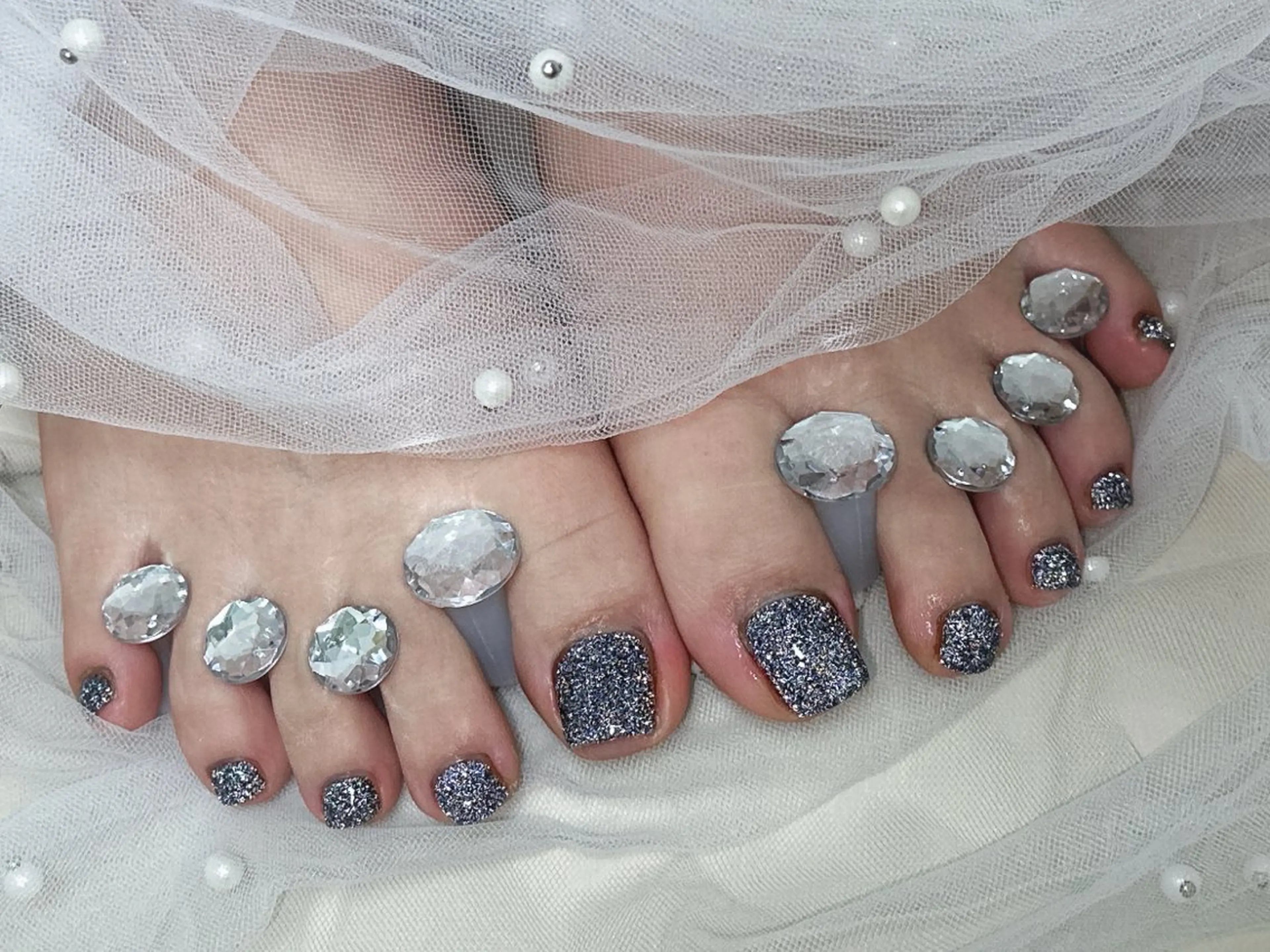 ネイル フットネイル 【Eclat ｴｸﾗ】nail＆beauty所属・Eclat〔ｴｸﾗ〕 MOEKA𝜗𝜚*のネイルデザイン