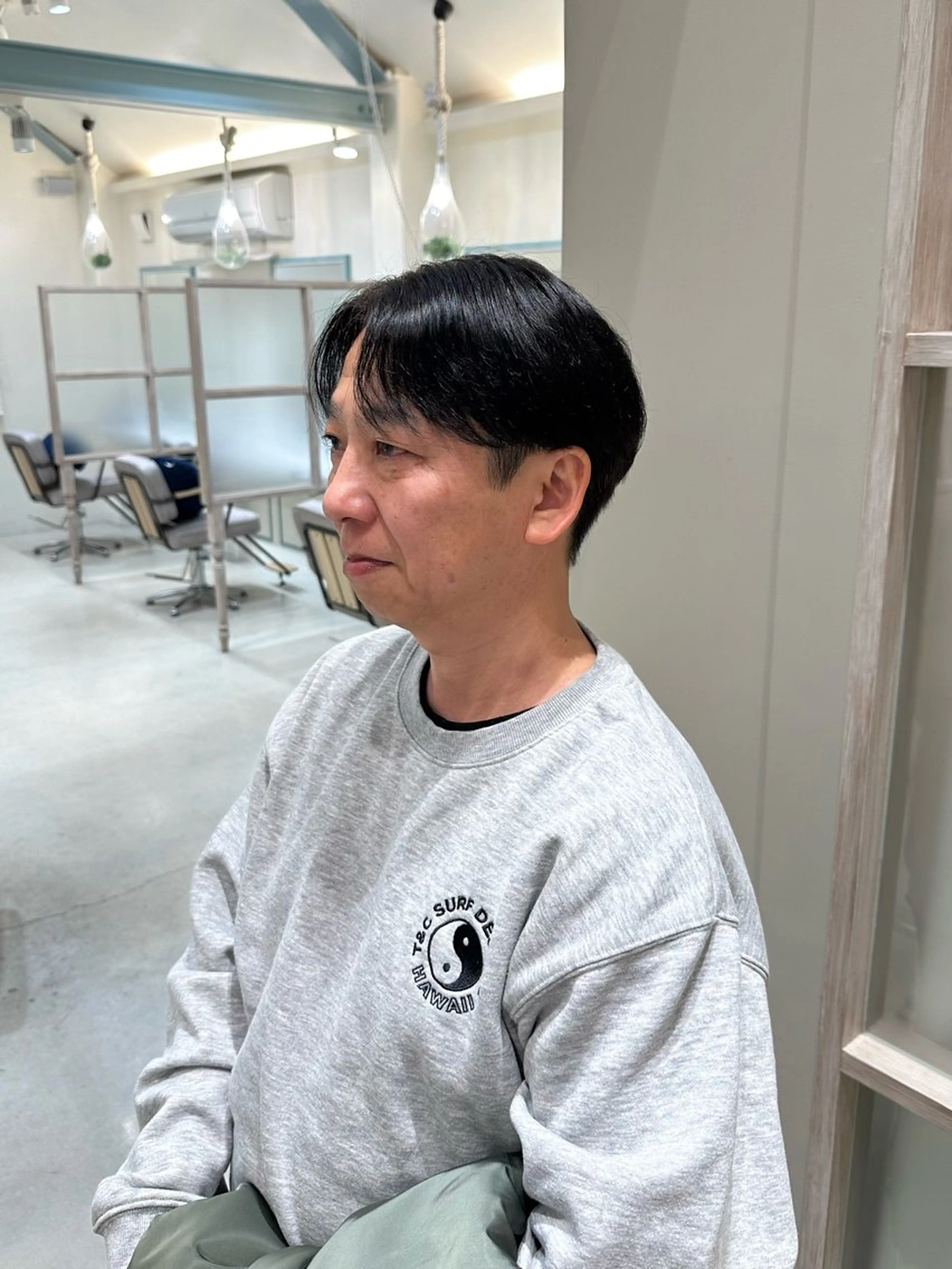 メンズ カット ヘアカラー N,SOL / 岩上 新大のヘアスタイル