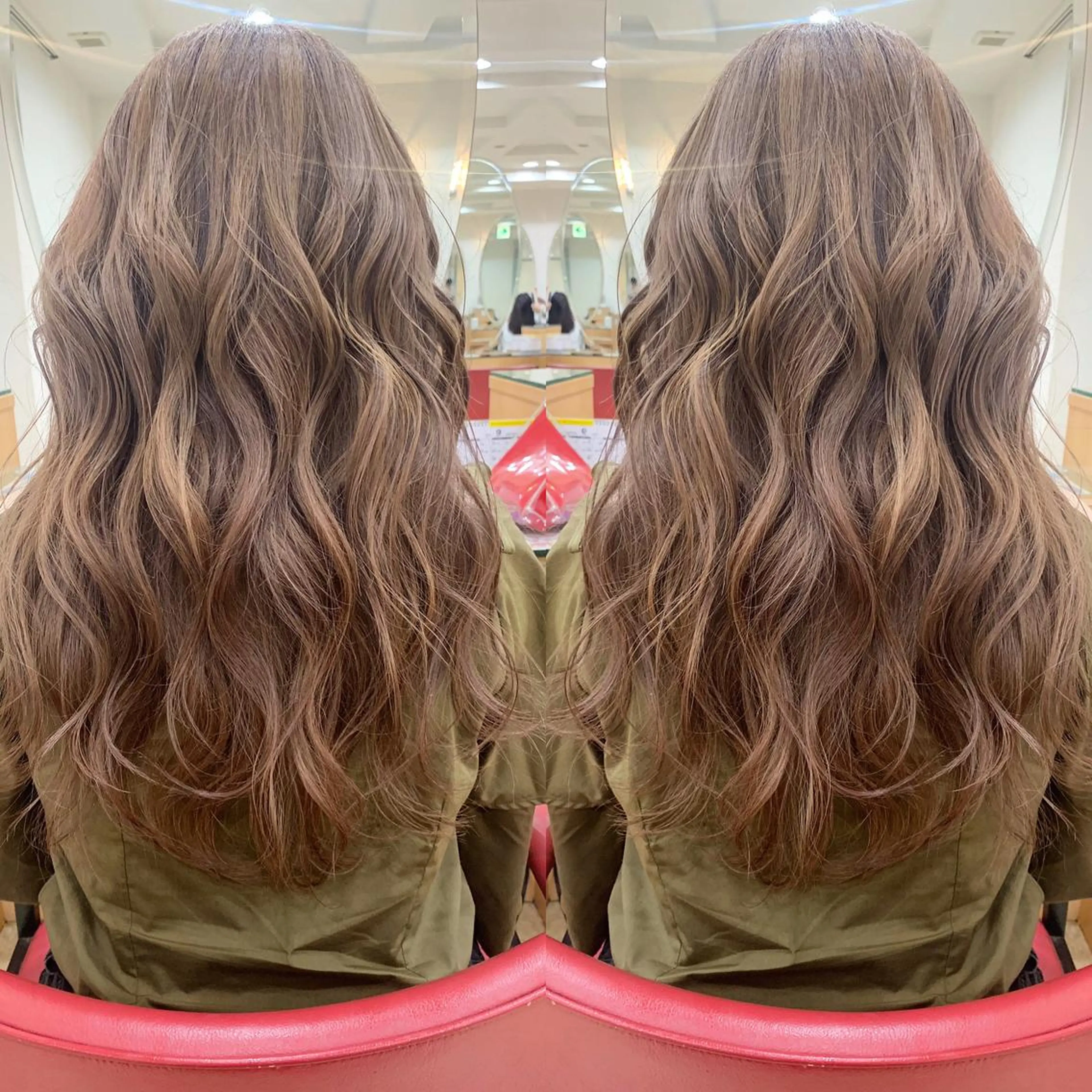 カラー グレージュ ヘアカラー トリートメント ヘアセット ✨艶ブリーチカラー ✨四ノ宮裕己のヘアスタイル