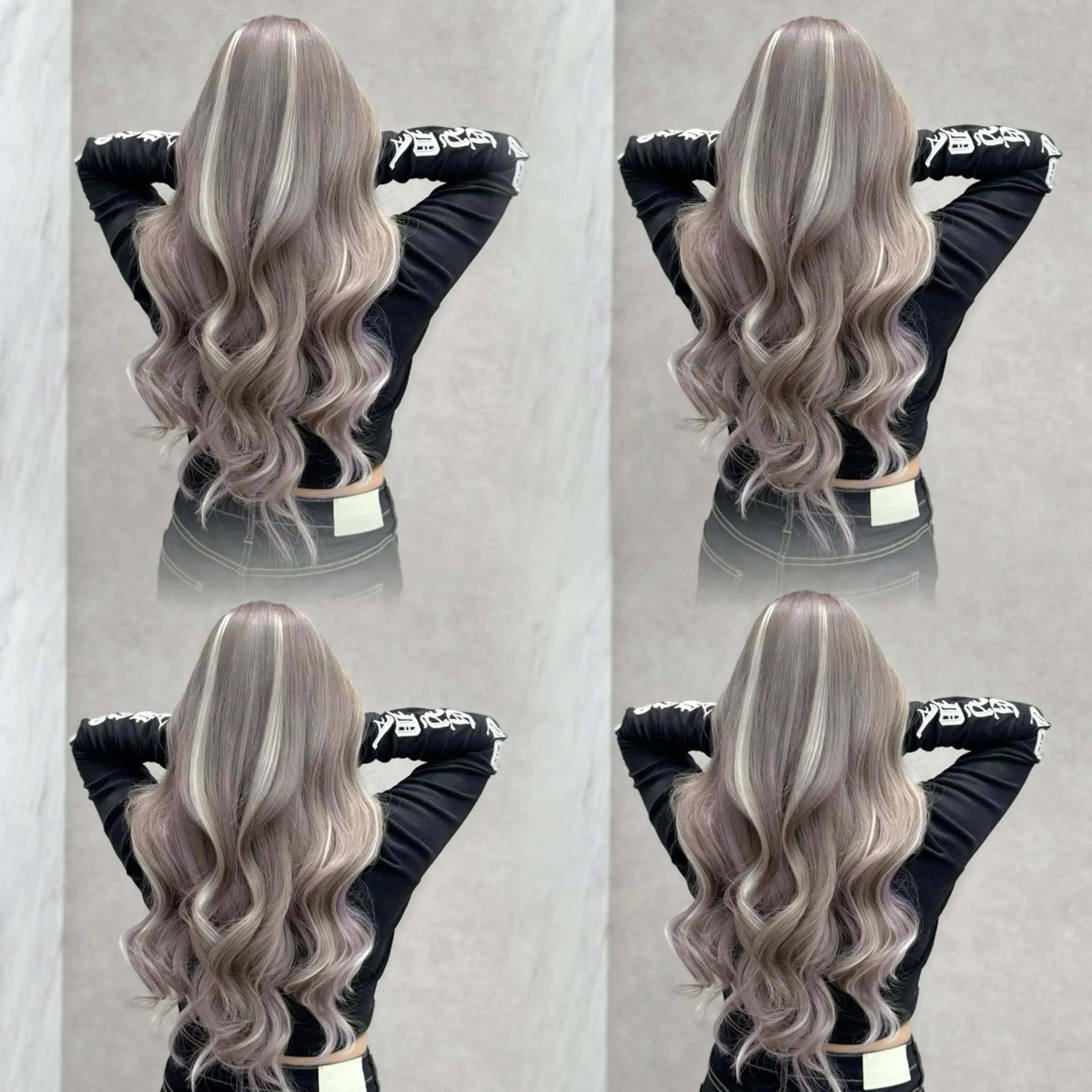 ロング 縮毛矯正 ヘアカラー 璃 音のヘアスタイル