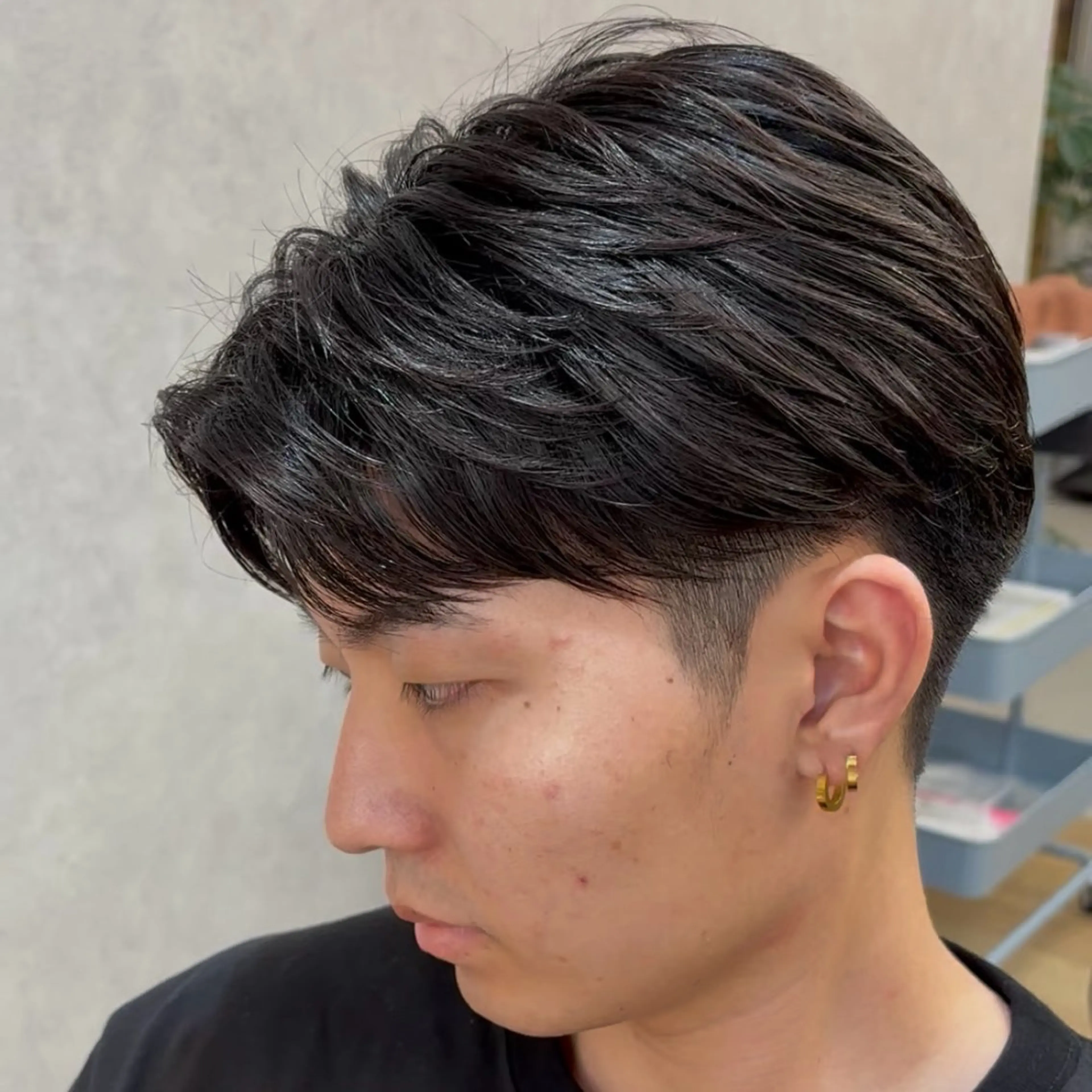 【人気急上昇中】メンズカット+曲がる縮毛矯正🔥の写真