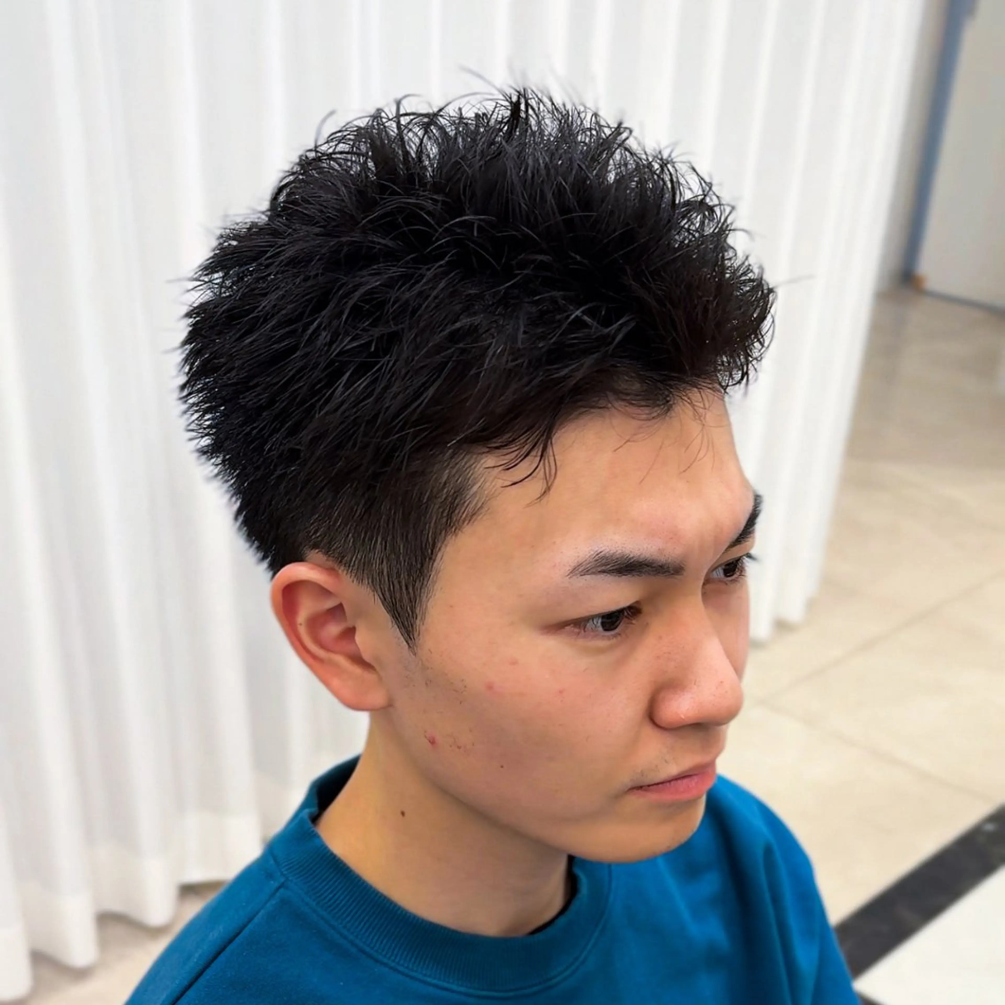 ショート パーマ メンズ カット SALOWIN名古屋Suite店所属・名古屋のメンズ特化 美容師/わたるのヘアスタイル