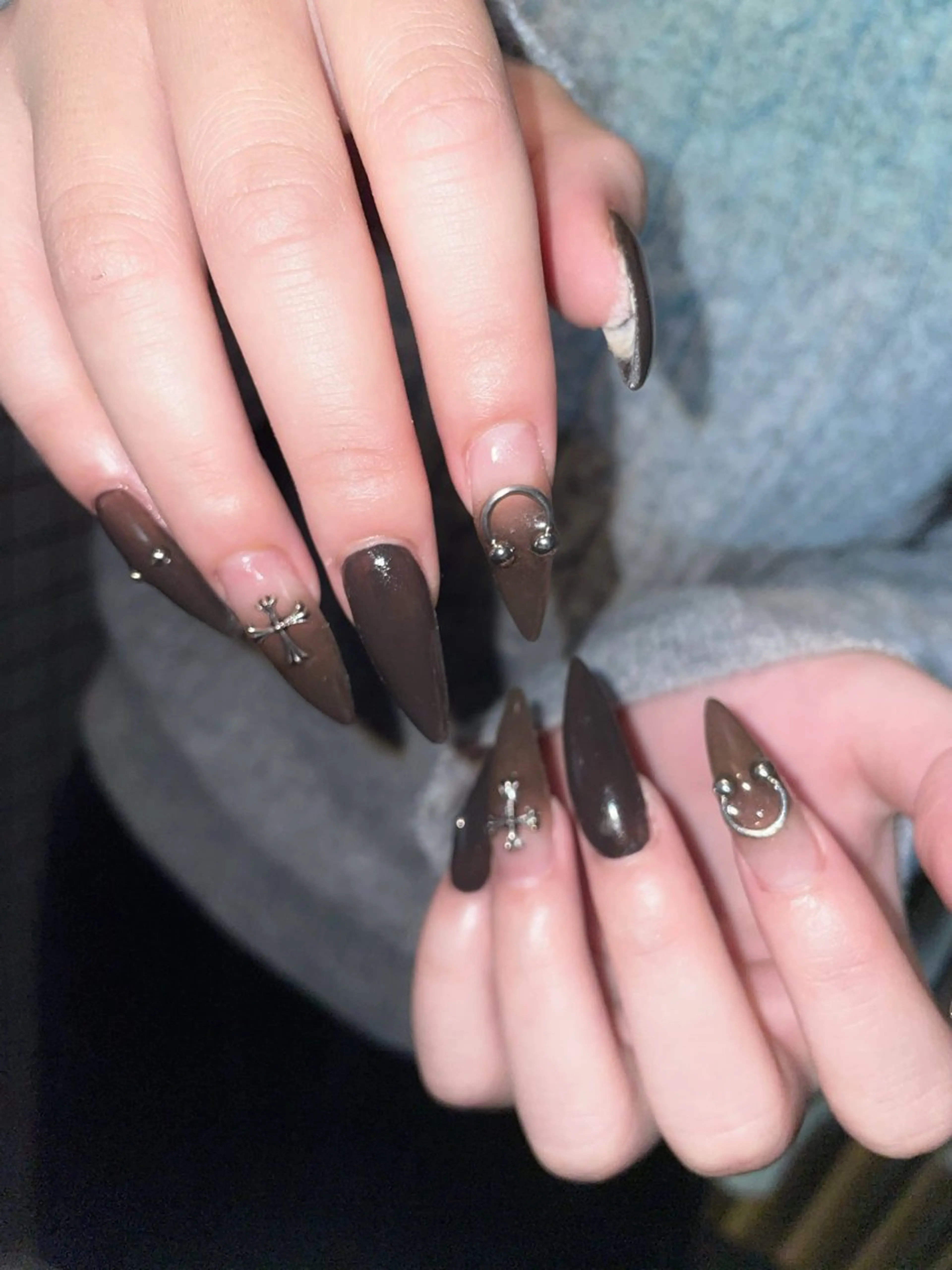 ネイル ハンドネイル ひめか🫁 推し概念・個性派のネイルデザイン