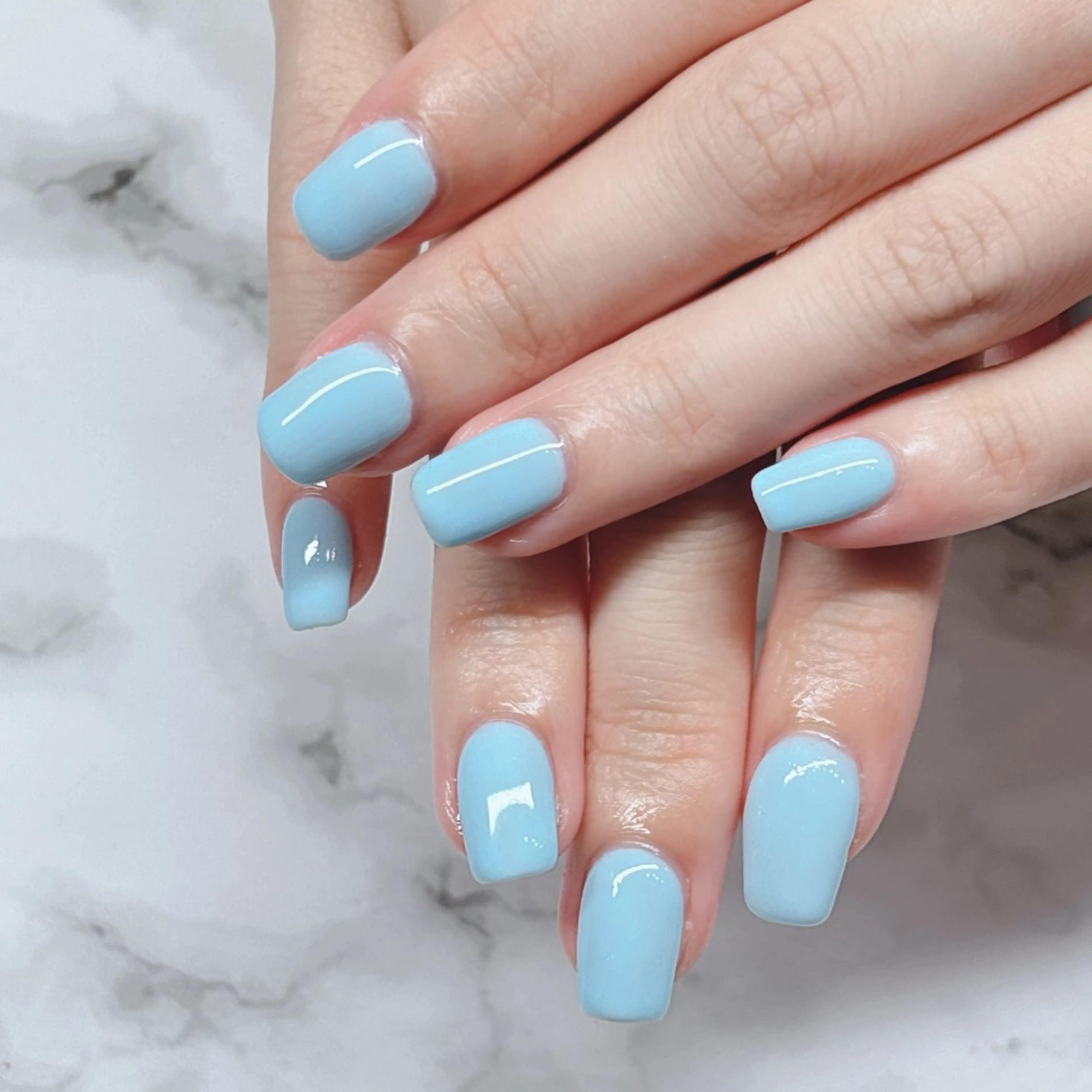 ネイル 水色 Me19🕊️‎🤍 yuriのネイルデザイン
