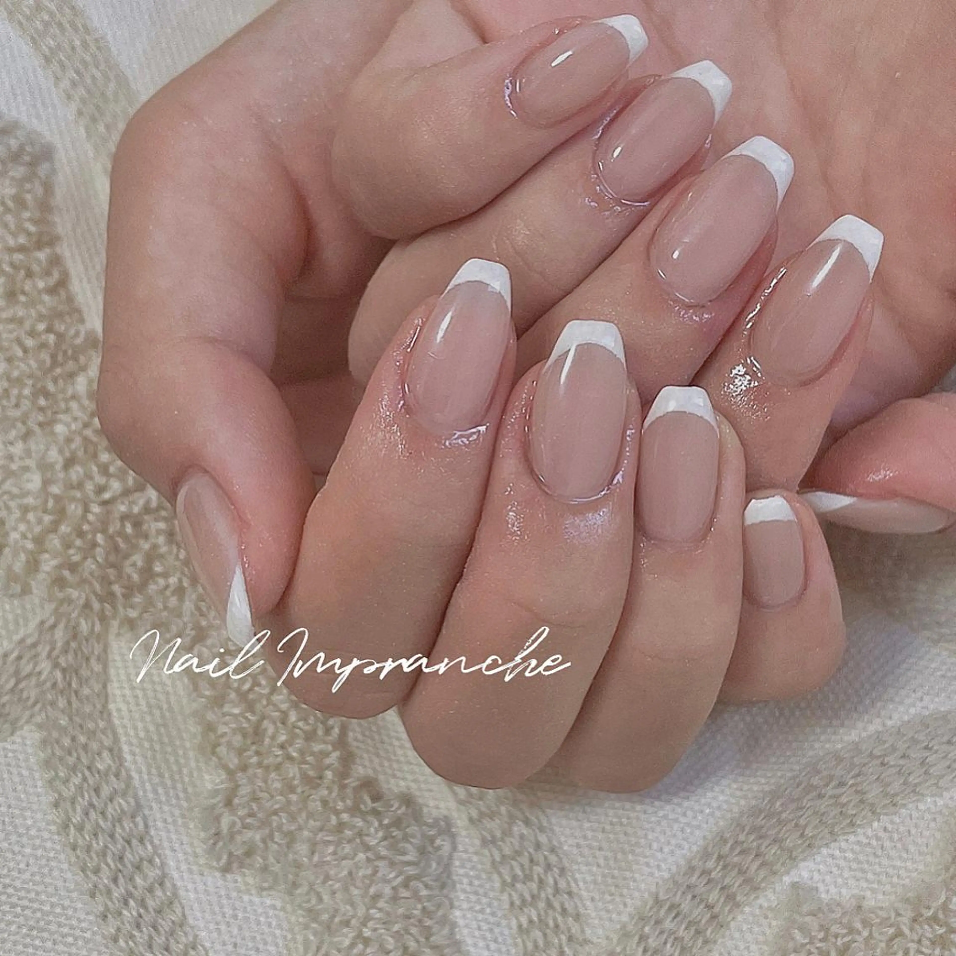 カラー ヘアアレンジ ネイル マツエク・マツパ フレンチネイル ハンドネイル 松井 亜由美のネイルデザイン