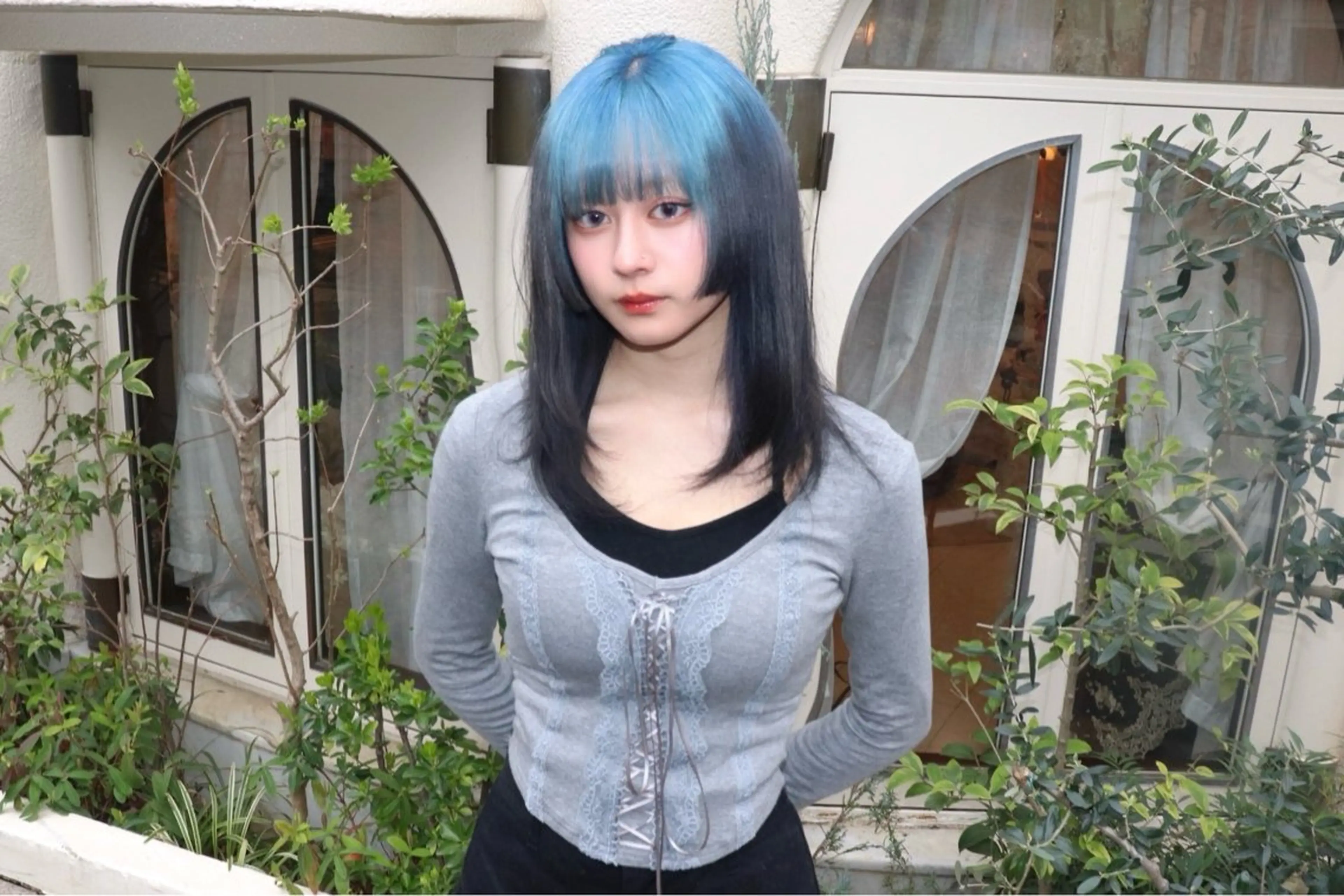 ミディアム SHIN レイヤー‪‪カットのヘアスタイル