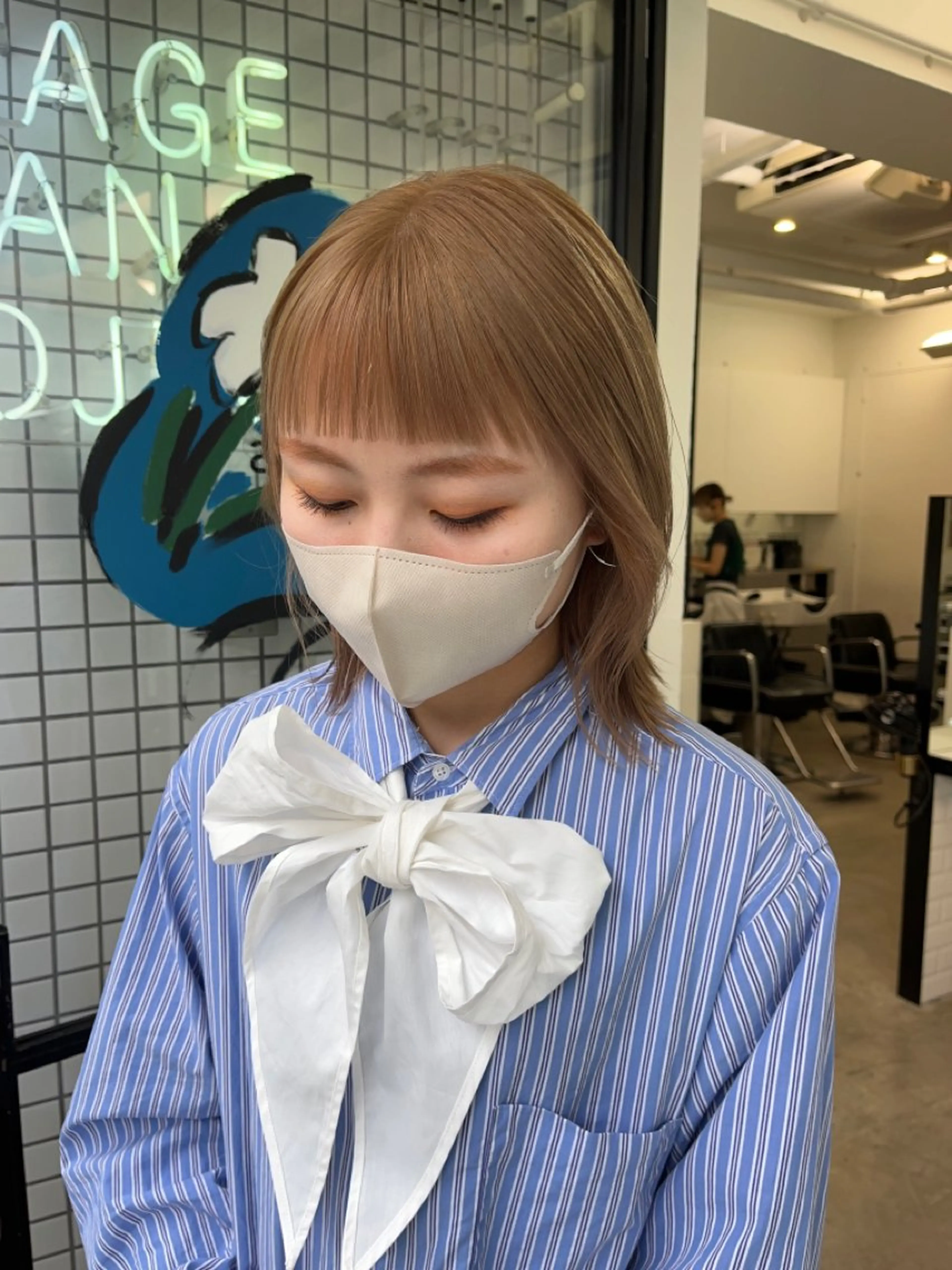 ミディアム ヘアカラー HARUKA /透明感カラーのヘアスタイル