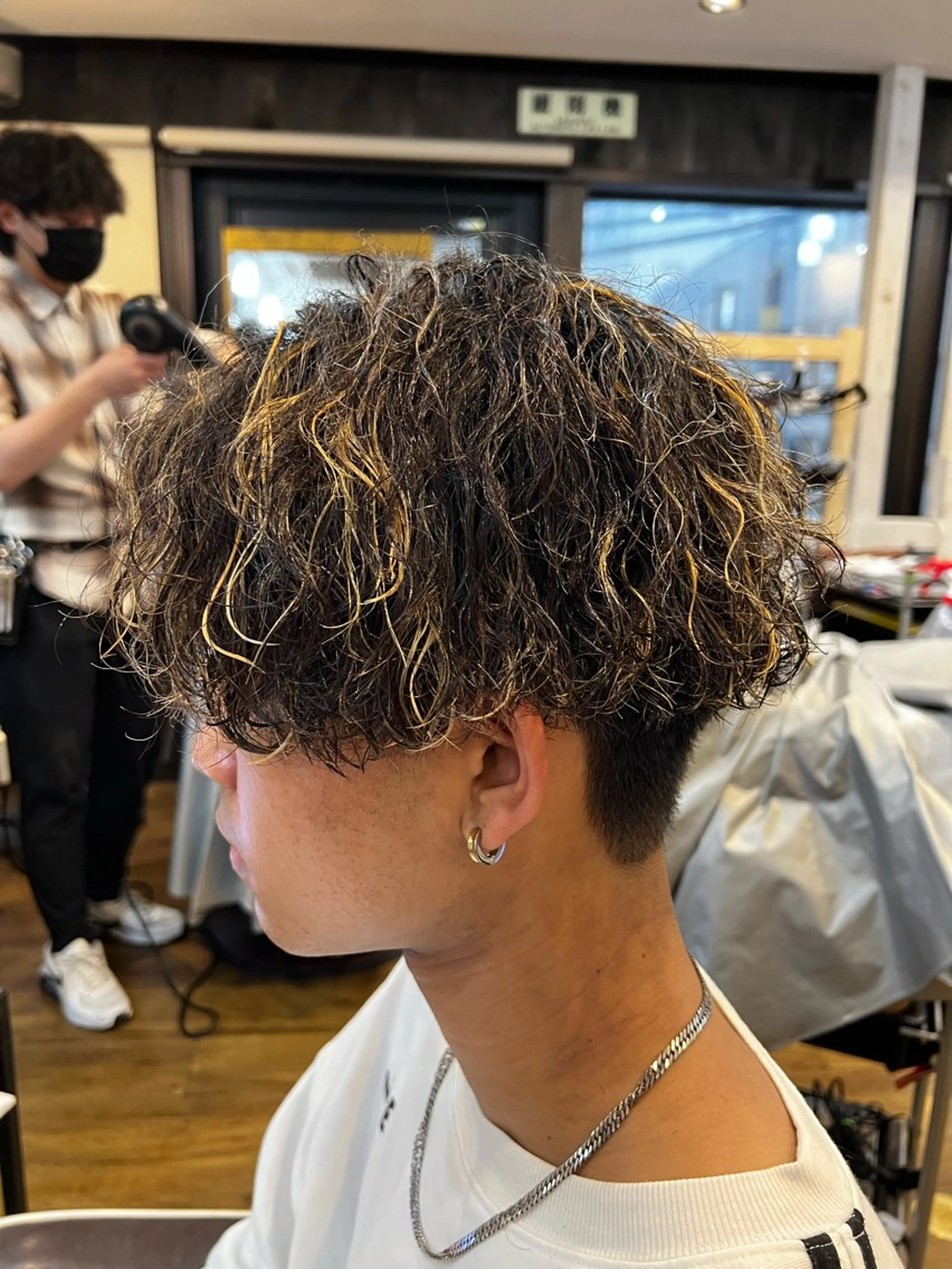 カラー パーマ メンズ カット ヘアカラー パーマ アグヘアーシータ所属・🤩メンズカット/ パーマ山本🤩のヘアスタイル