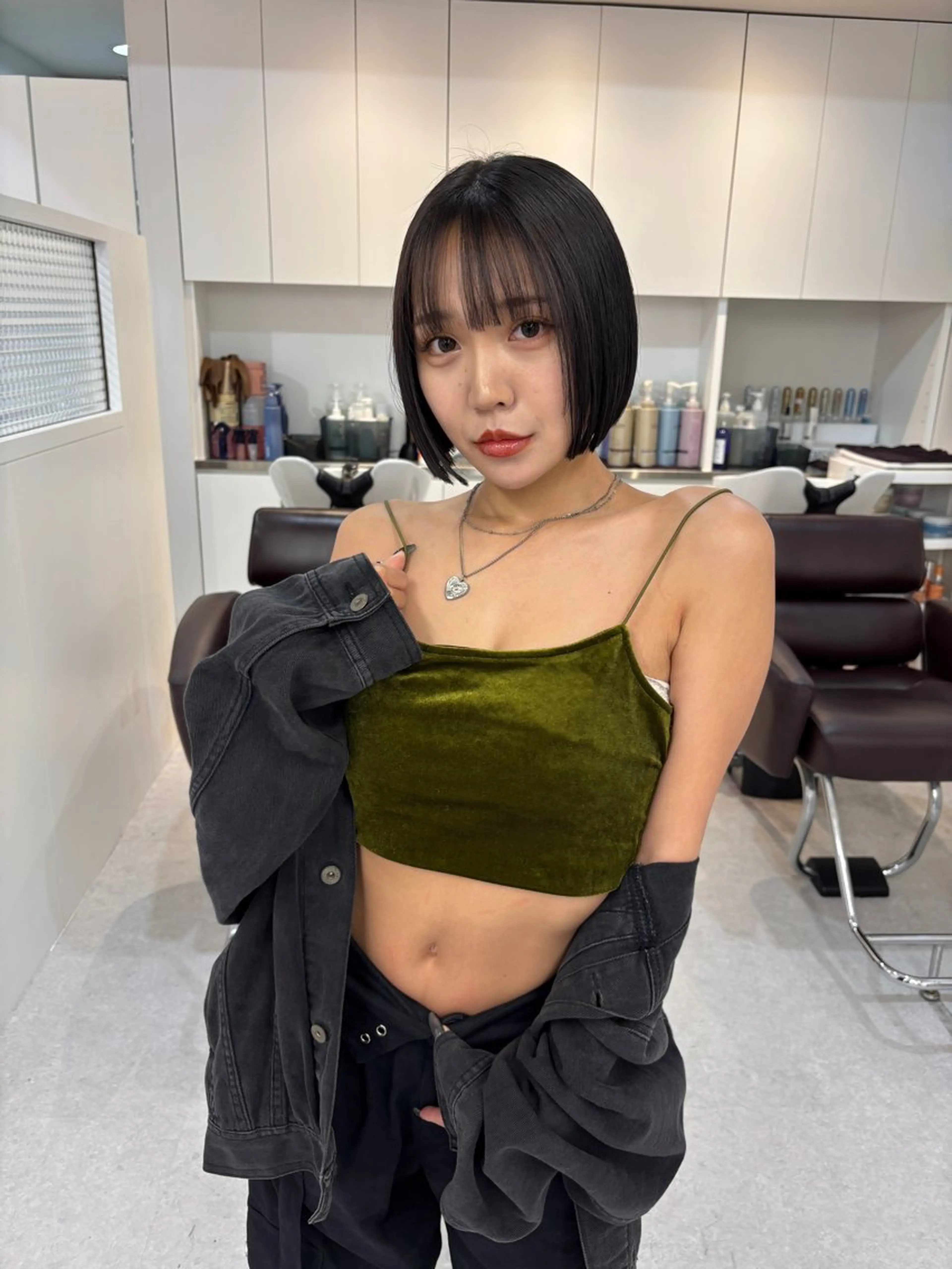 ショート ボブ カット ヘアカラー トリートメント masa/ボブ特化/ ぷつっとボブのヘアスタイル