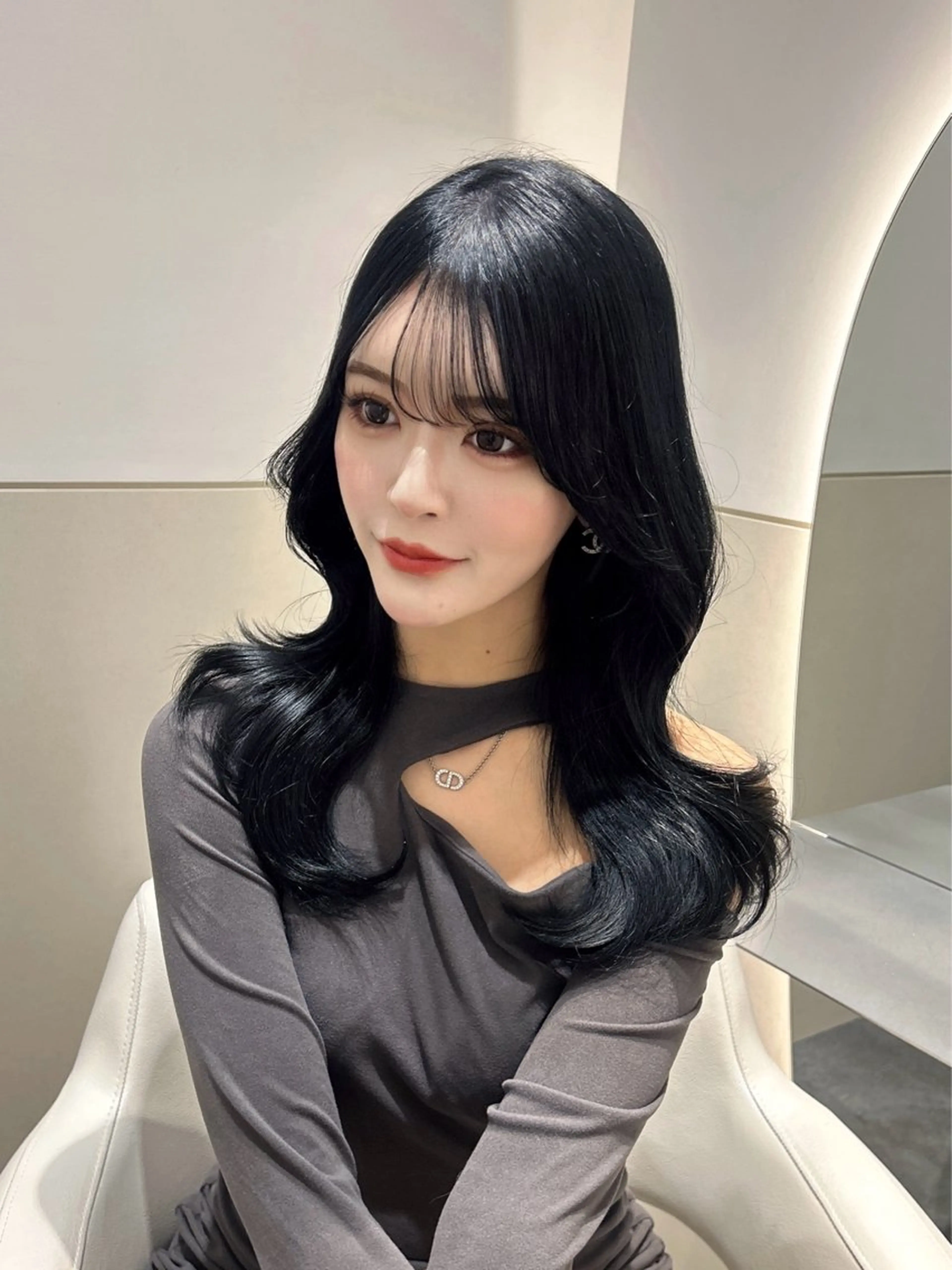 セミロング くびれヘア カット トリートメント 🩷韓国ヘア/ミディ アム🩷Maikaのヘアスタイル