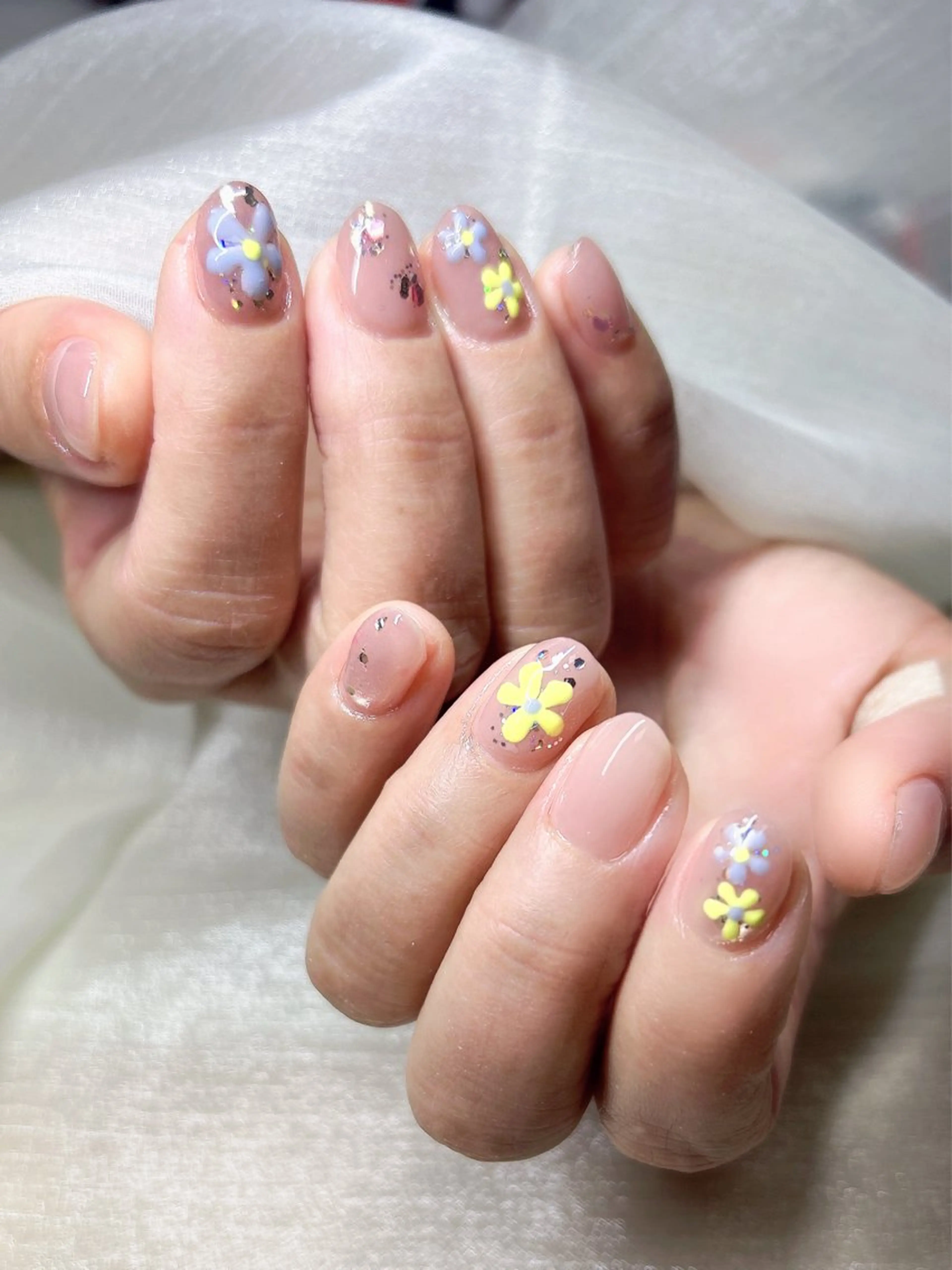 ネイル アートネイル ミラーネイル 持ち込み ニュアンスネイル ストーンネイル LUKA NAILのネイルデザイン