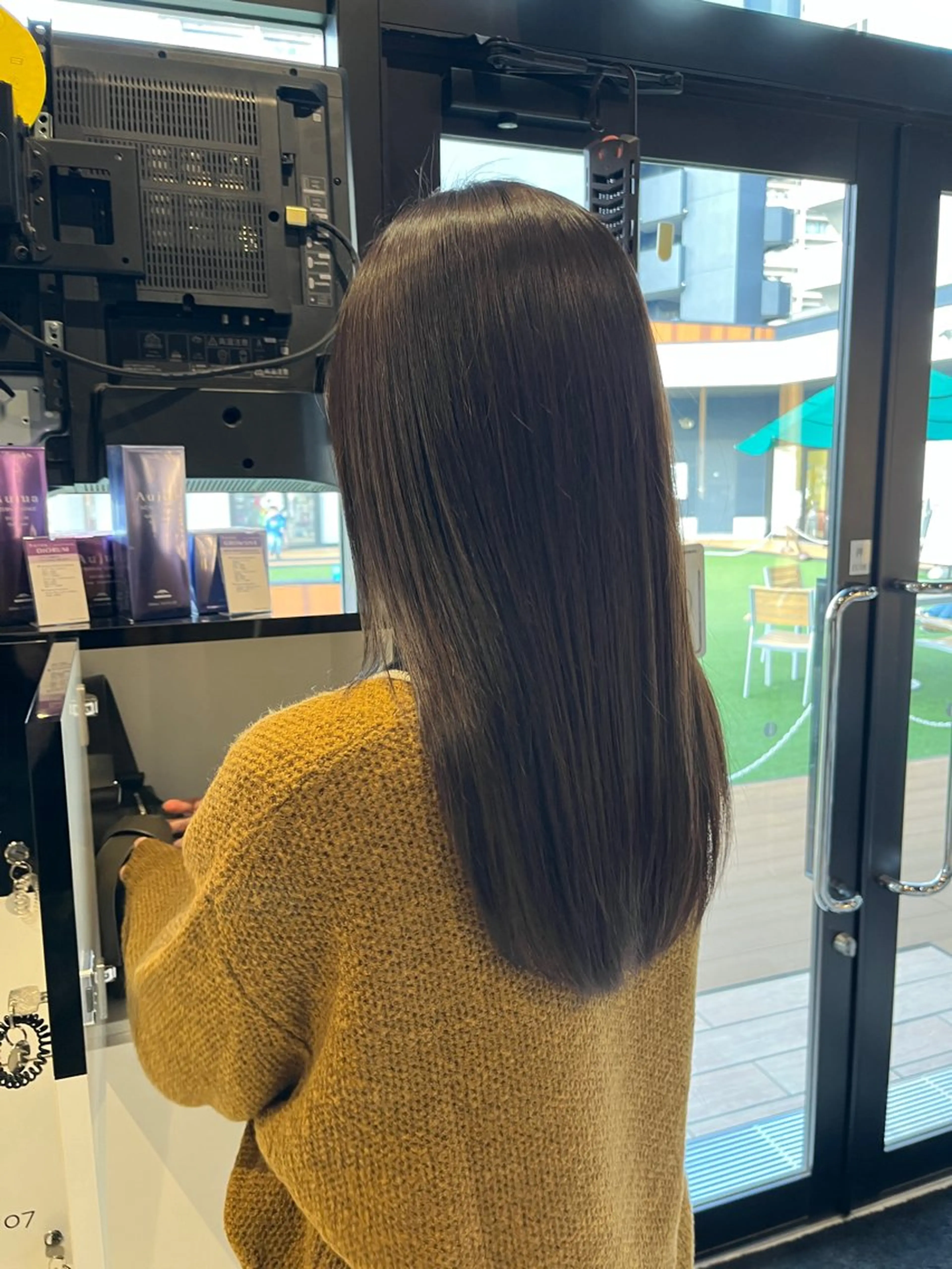 セミロング カット ヘアカラー ボブパーマ/レイヤー カット/KINAMIのヘアスタイル