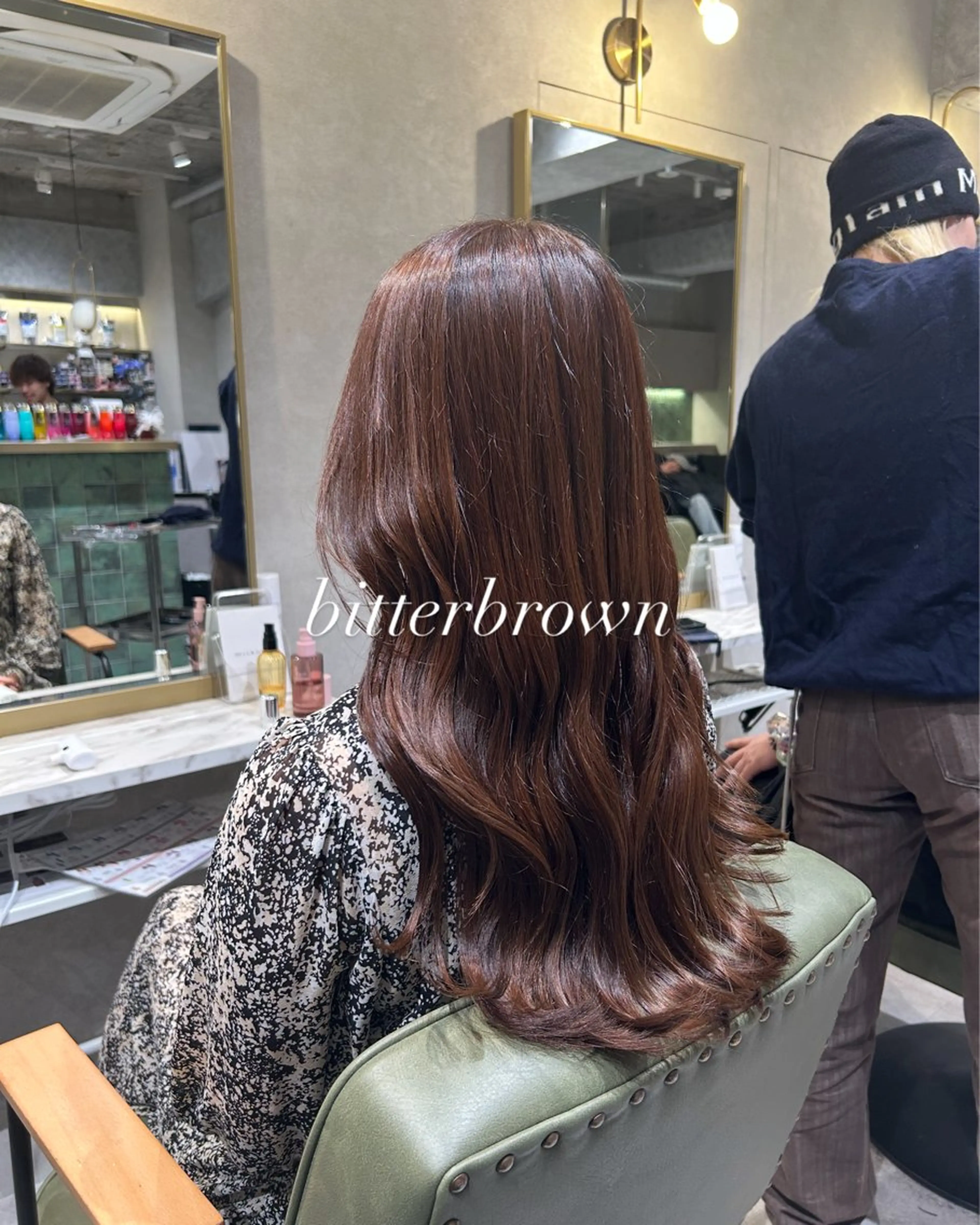 ロング カラー 新宿 韓国 シャドウパーマ 志龍のヘアスタイル