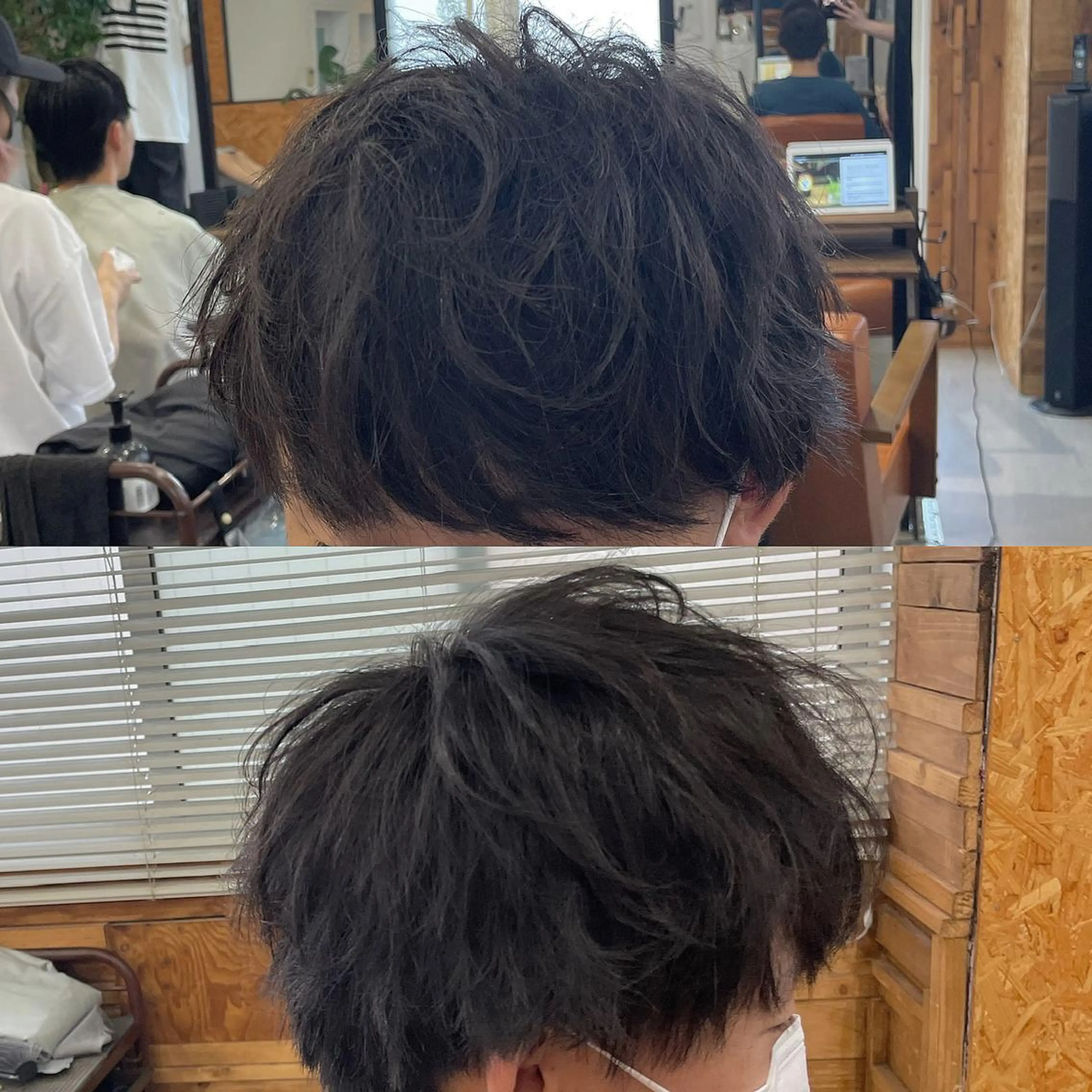 ショート メンズ マッシュ メンズパーマ ショートヘア かんばら りょーいのヘアスタイル