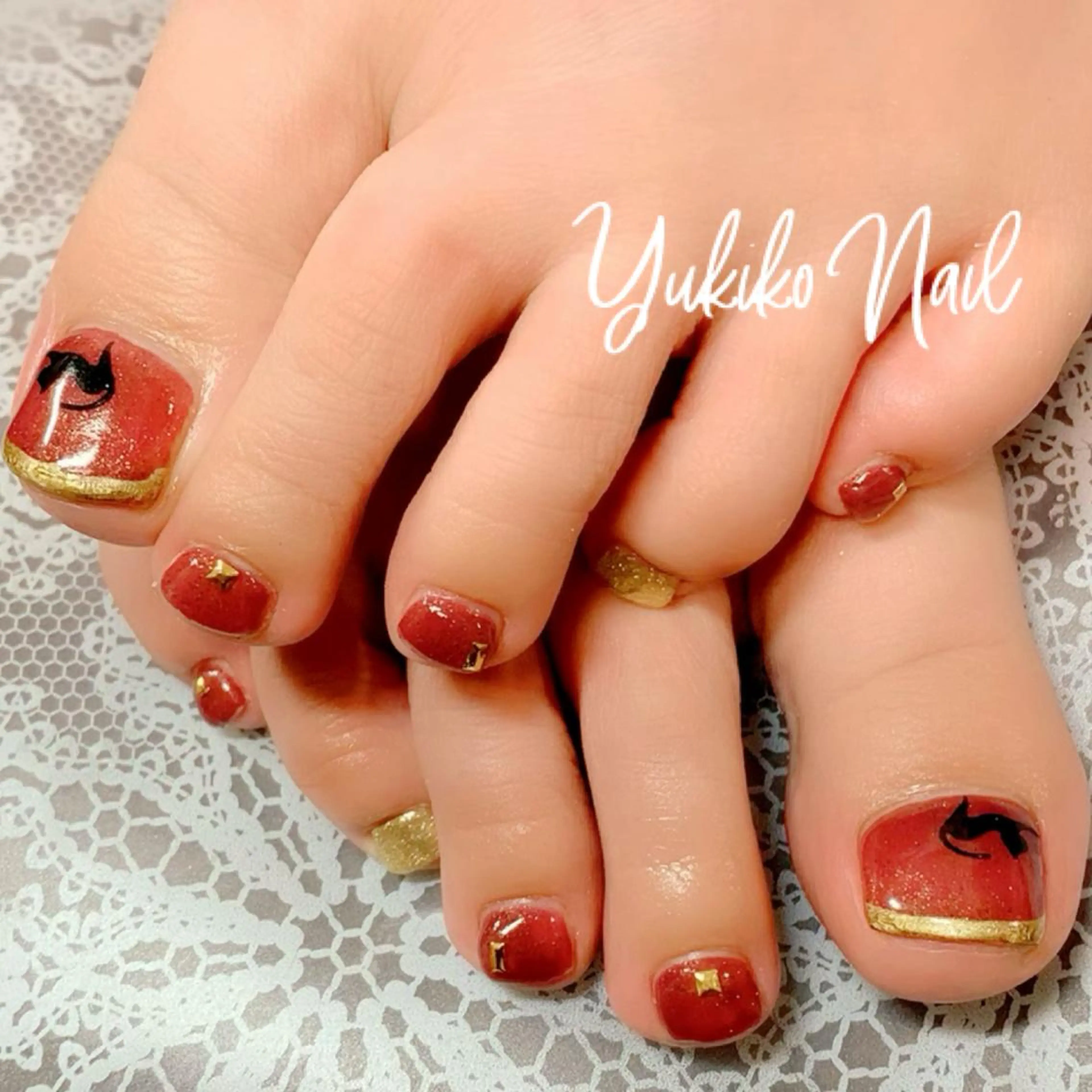 ネイル フットネイル 持ち込み ユキコ ネイルのネイルデザイン