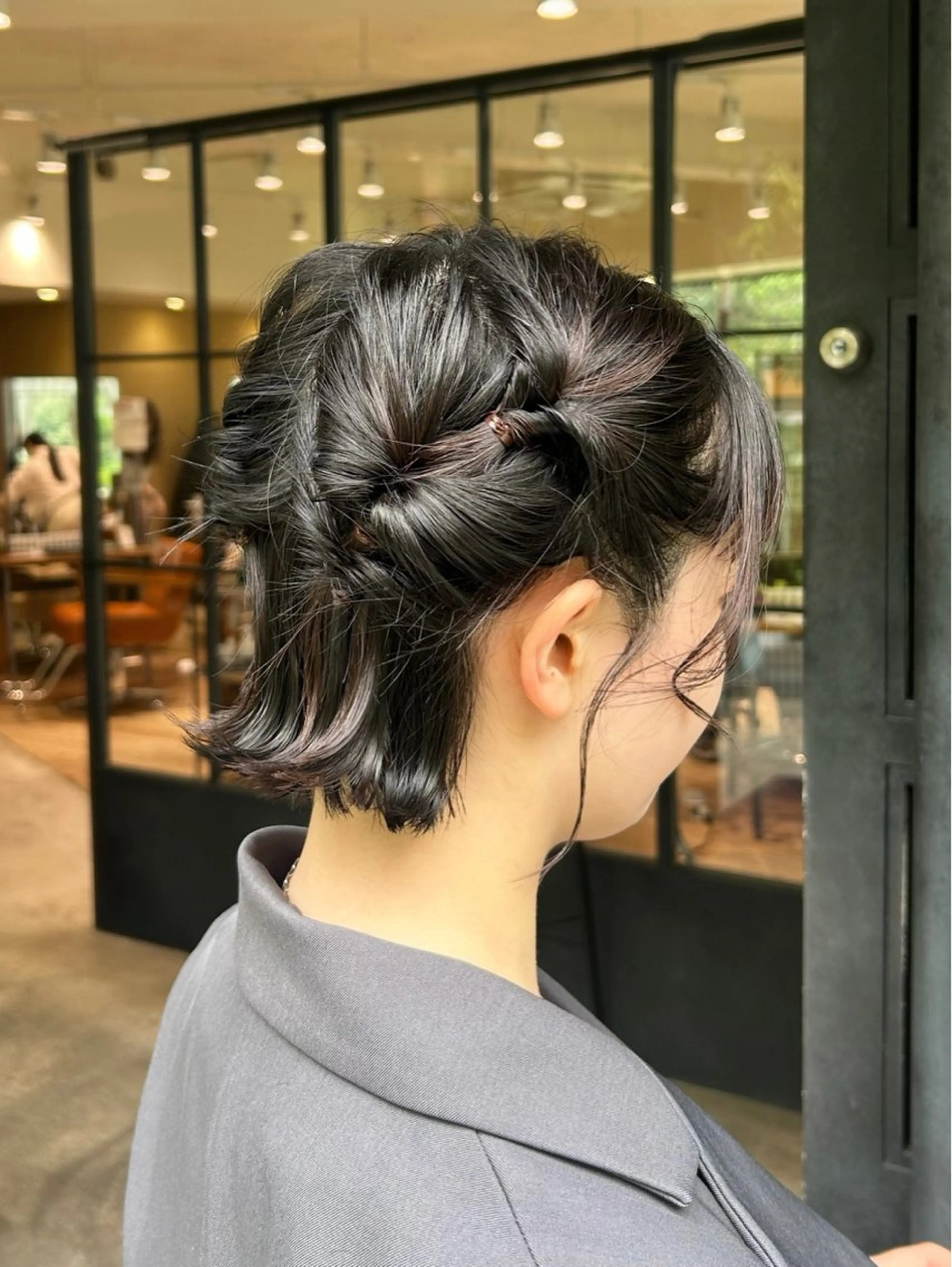 ヘアアレンジ ボブ ヘアセット Lumier de mashu所属・nana/ボブ/ レイヤー/メンズのヘアスタイル