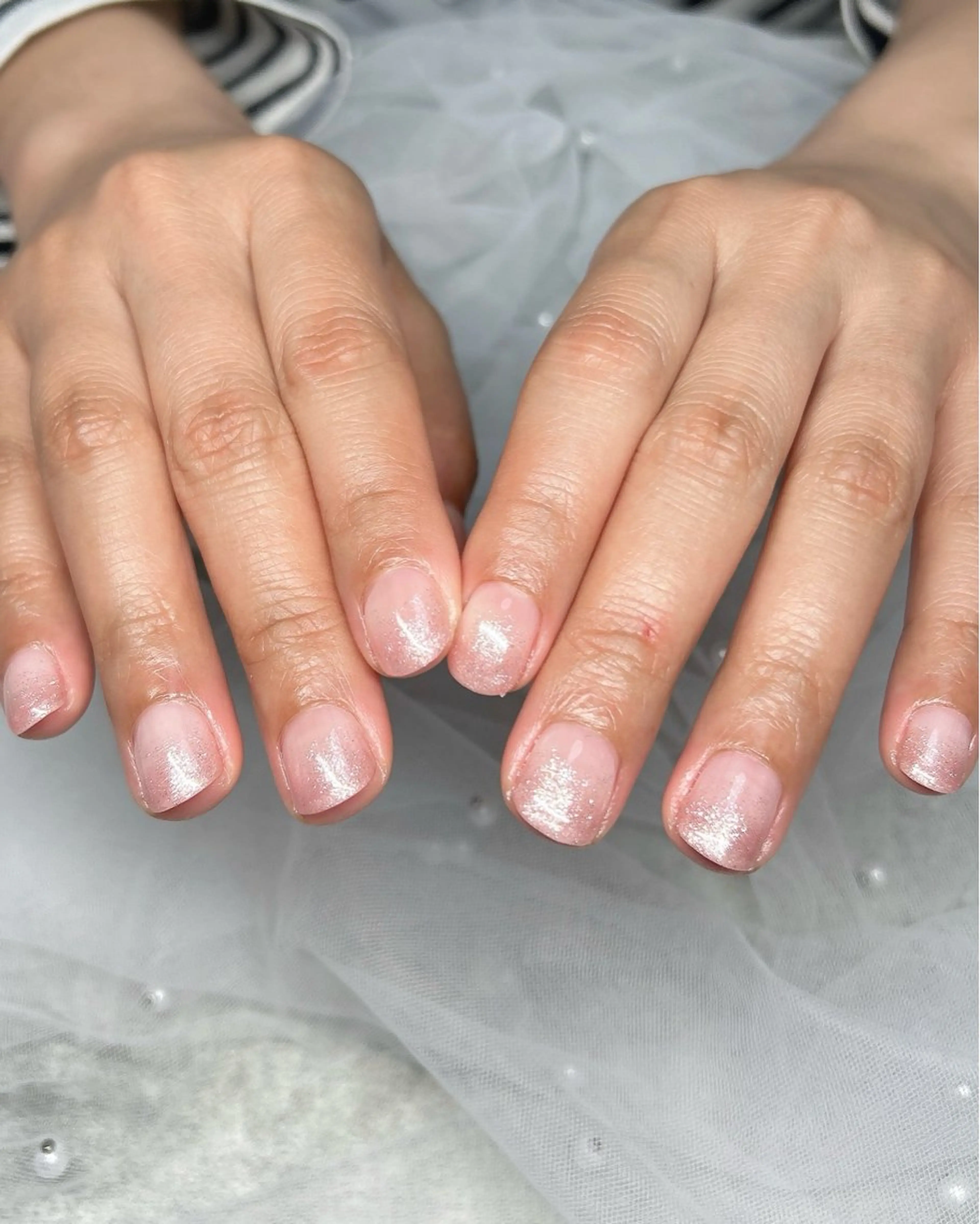 ネイル ラメ(グリッター) ショートネイル ハンドネイル ten nail salon　かえでのネイルデザイン