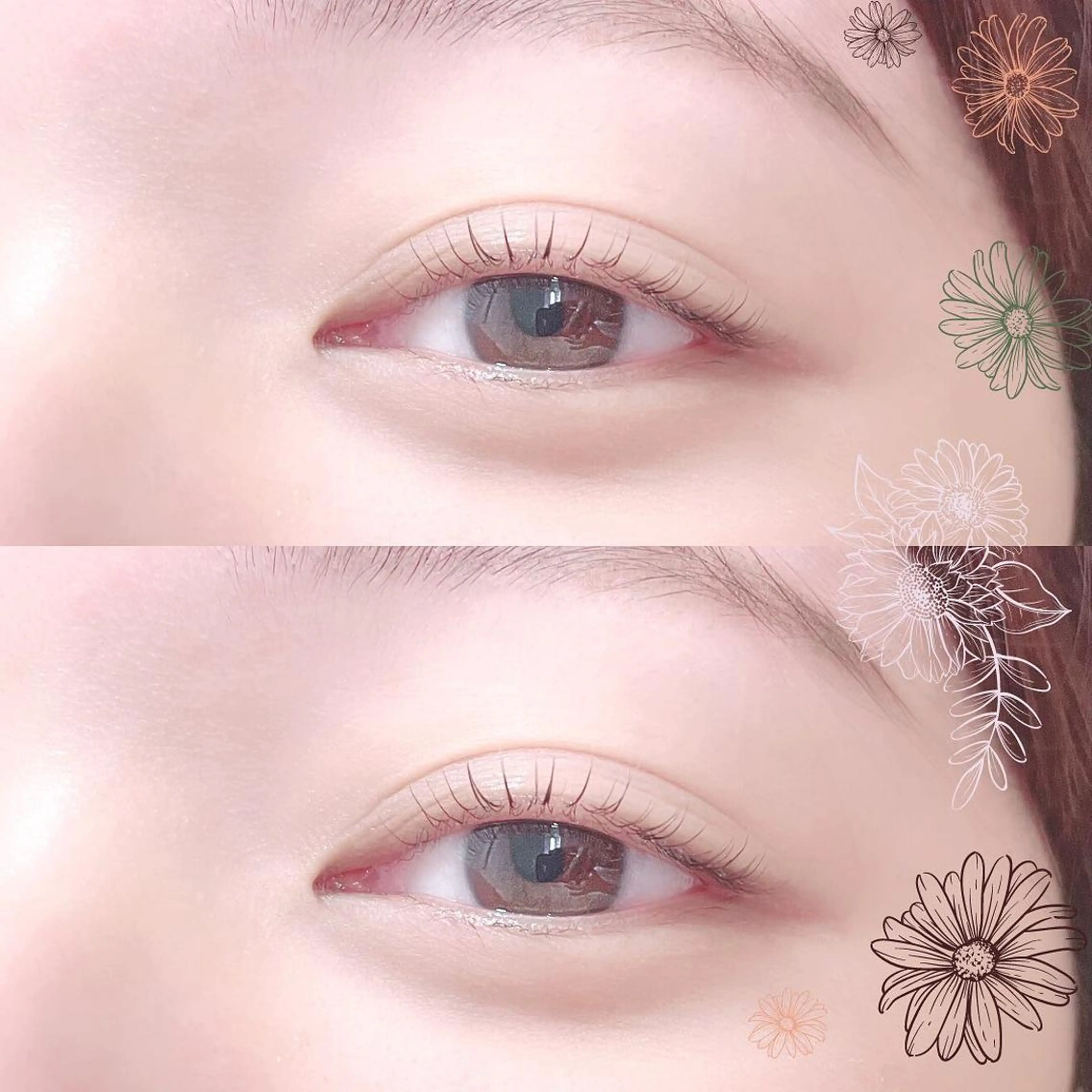 マツエク・マツパ 束感まつ毛 ナチュラル パリジェンヌラッシュリフト まつげパーマ 下まつげエクステ Mon mignonのマツエク・マツパデザイン