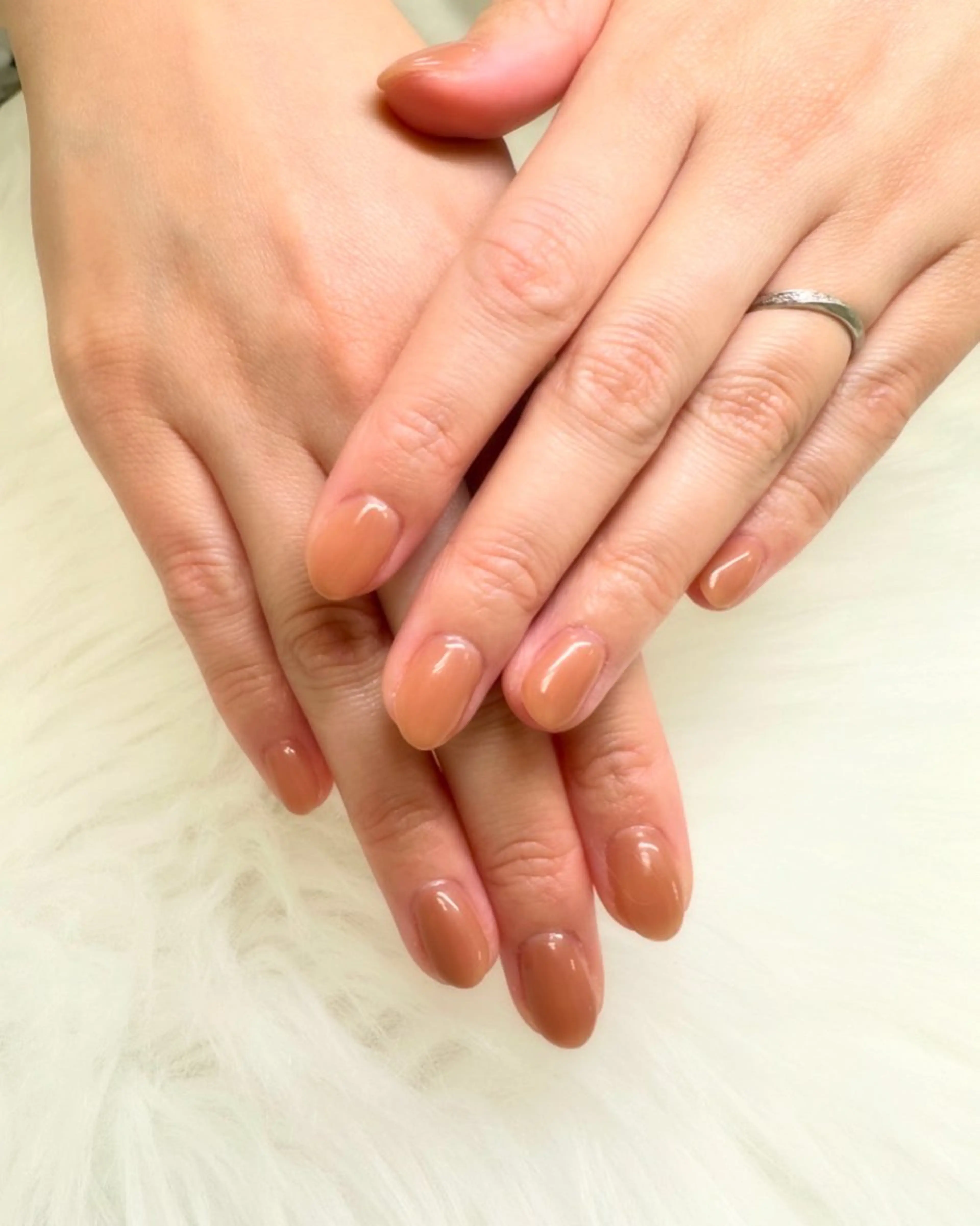 シンプルワンカラーネイル💅✨の写真