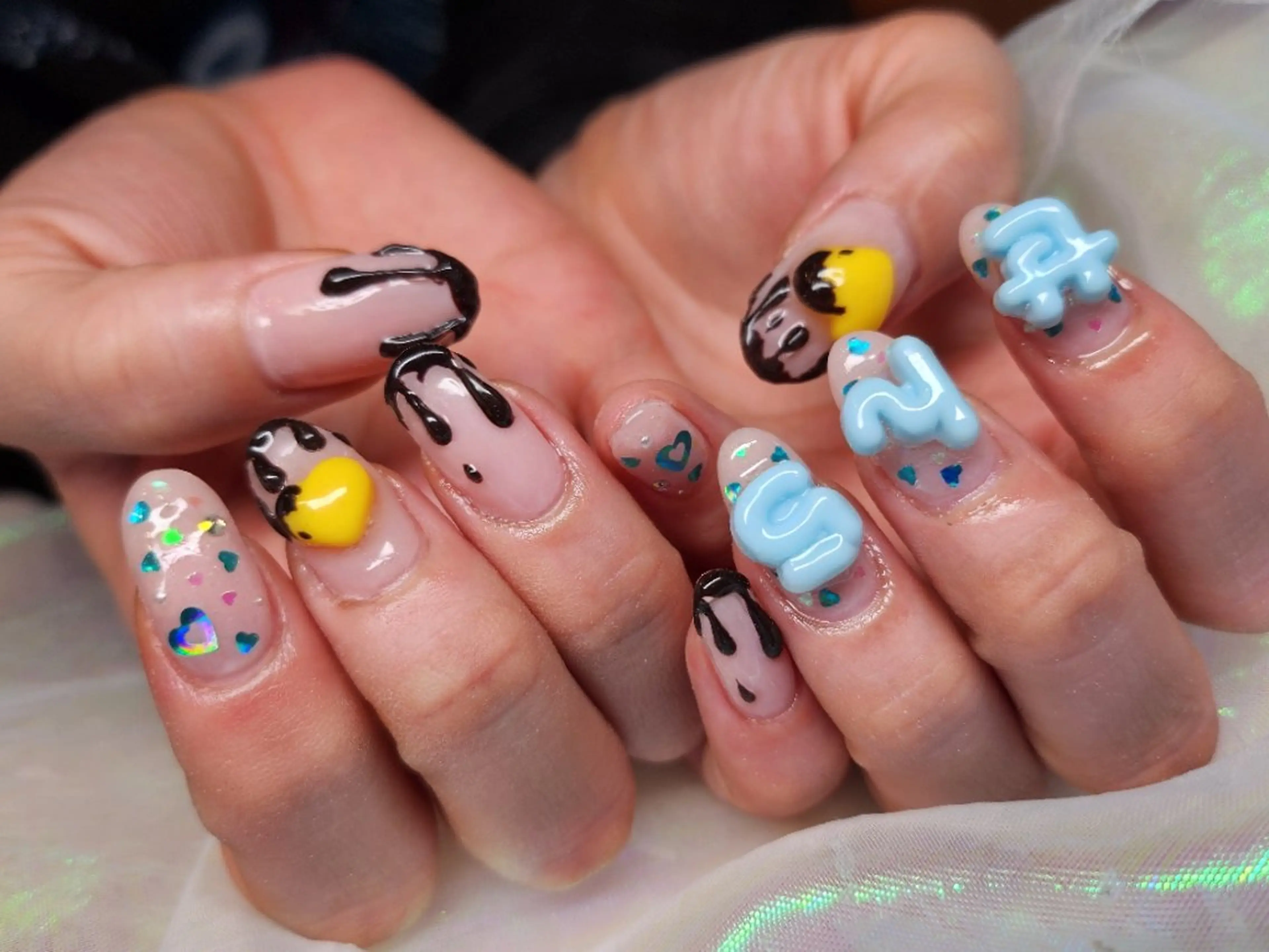 ネイル 持ち込み ハンドネイル 💜bora .のネイルデザイン