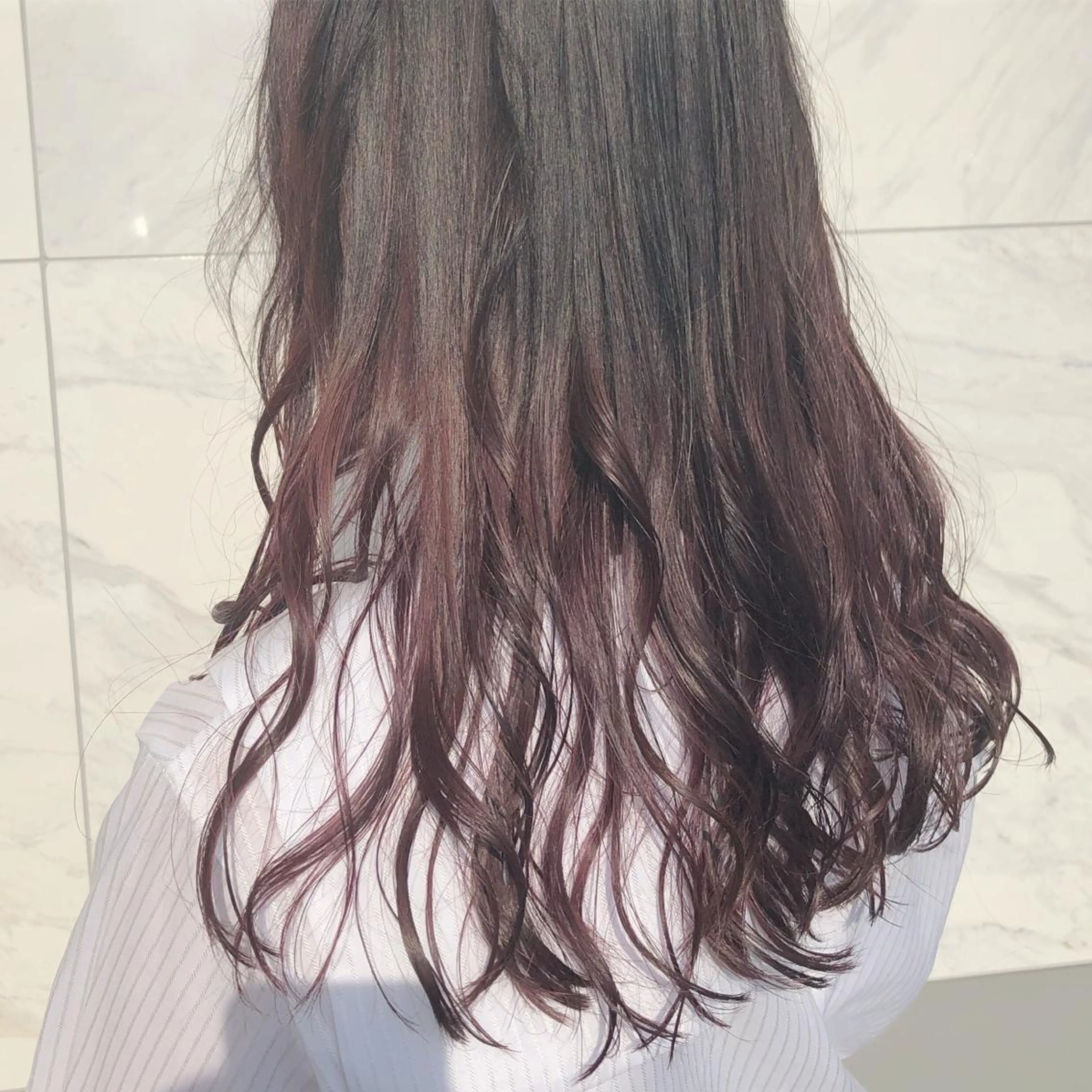 ロング カラー ヘアアレンジ 吉野 優子のマツエク・マツパデザイン