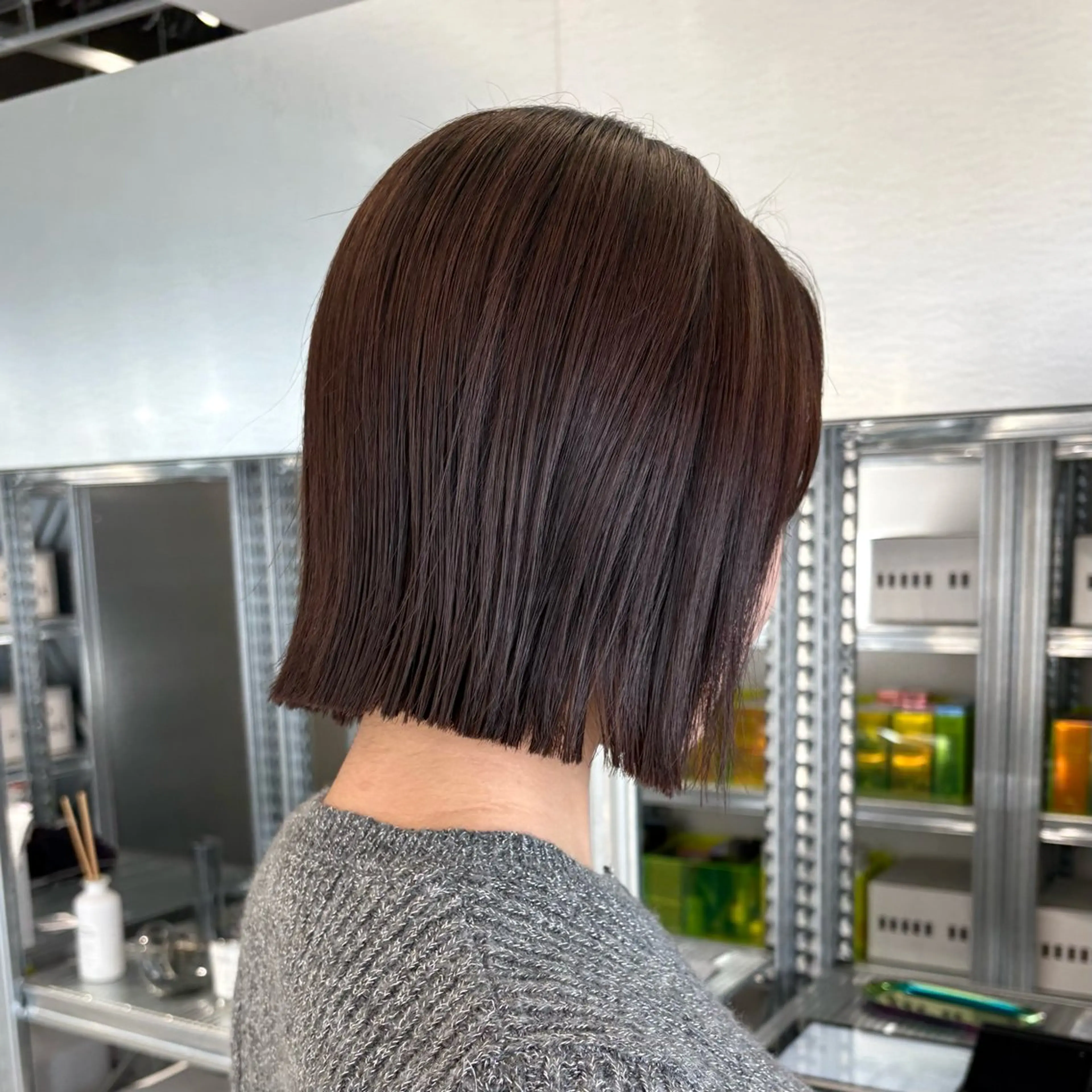 ショート カラー カット ヘアカラー トリートメント ✨縮毛矯正/ボブ✨ 佐藤 さくらのヘアスタイル