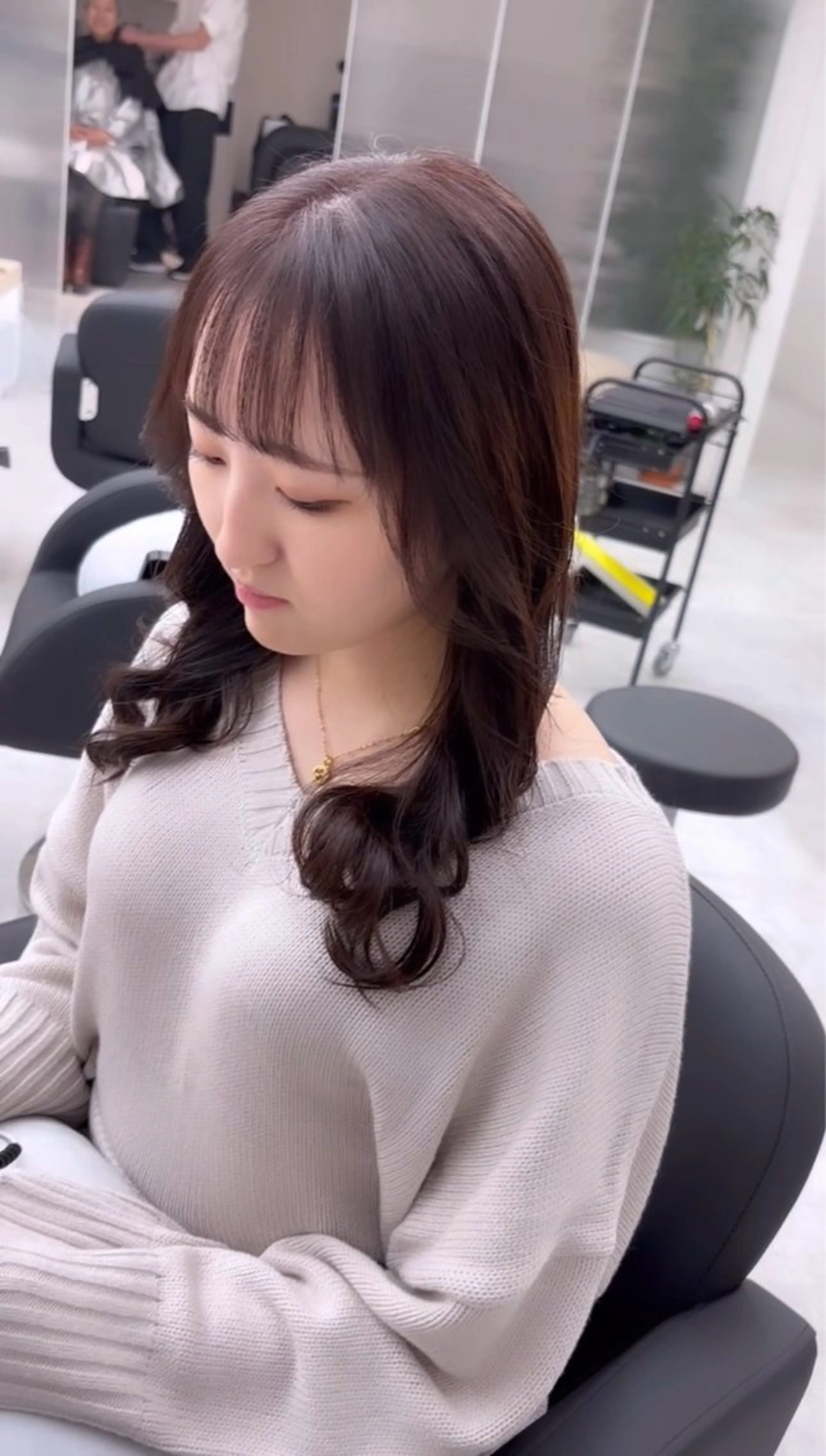 ミディアム くびれヘア 韓国風ヘア カット トリートメント ヘッドスパ ヘアセット 『最新ヘア・髪革命』 🐬YUYA🐬のヘアスタイル