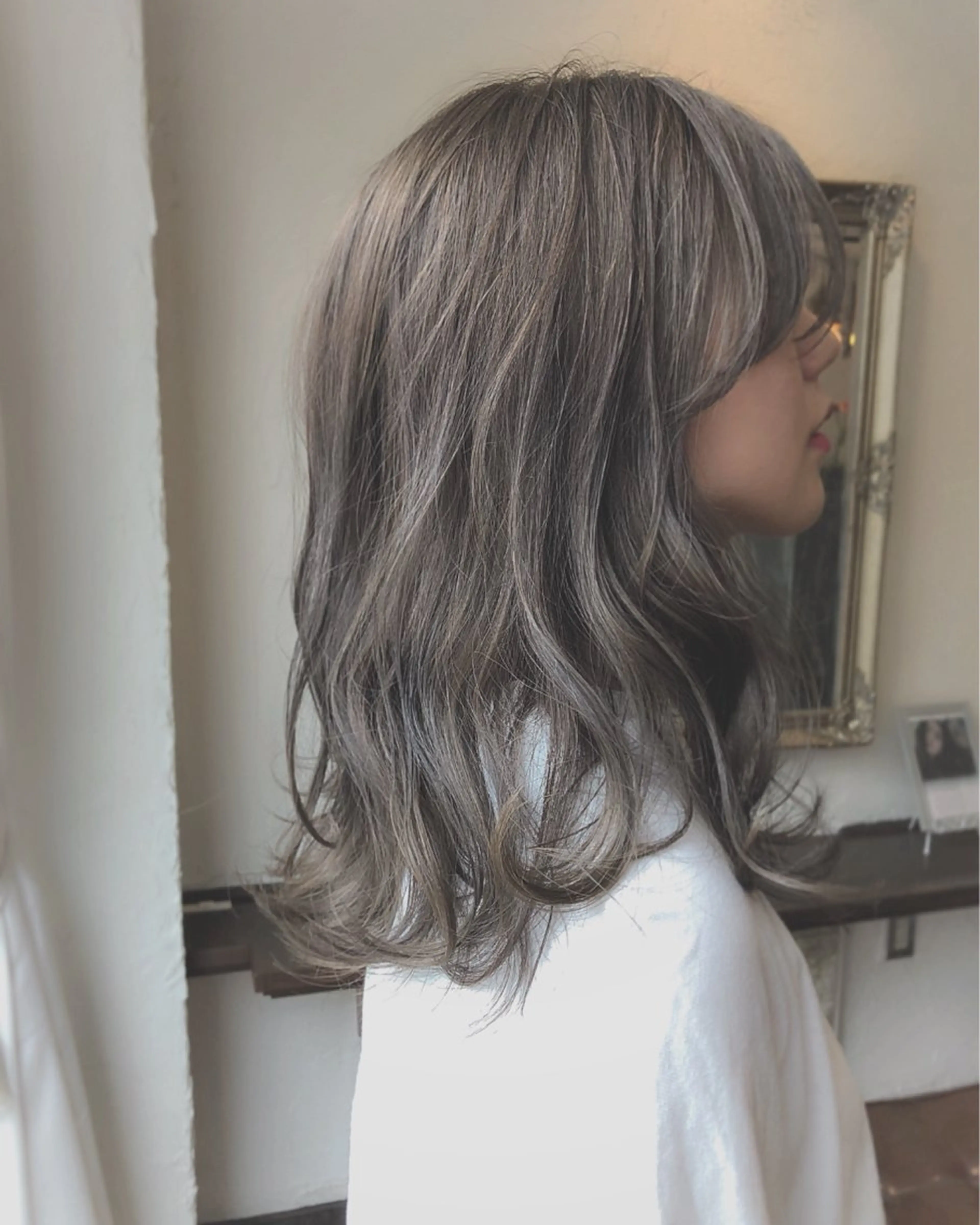 ロング カラー 透明感カラー グレージュ 似合わせカット CANVAS所属・サロン撮影モデル募集 💐mizukiのその他イメージ
