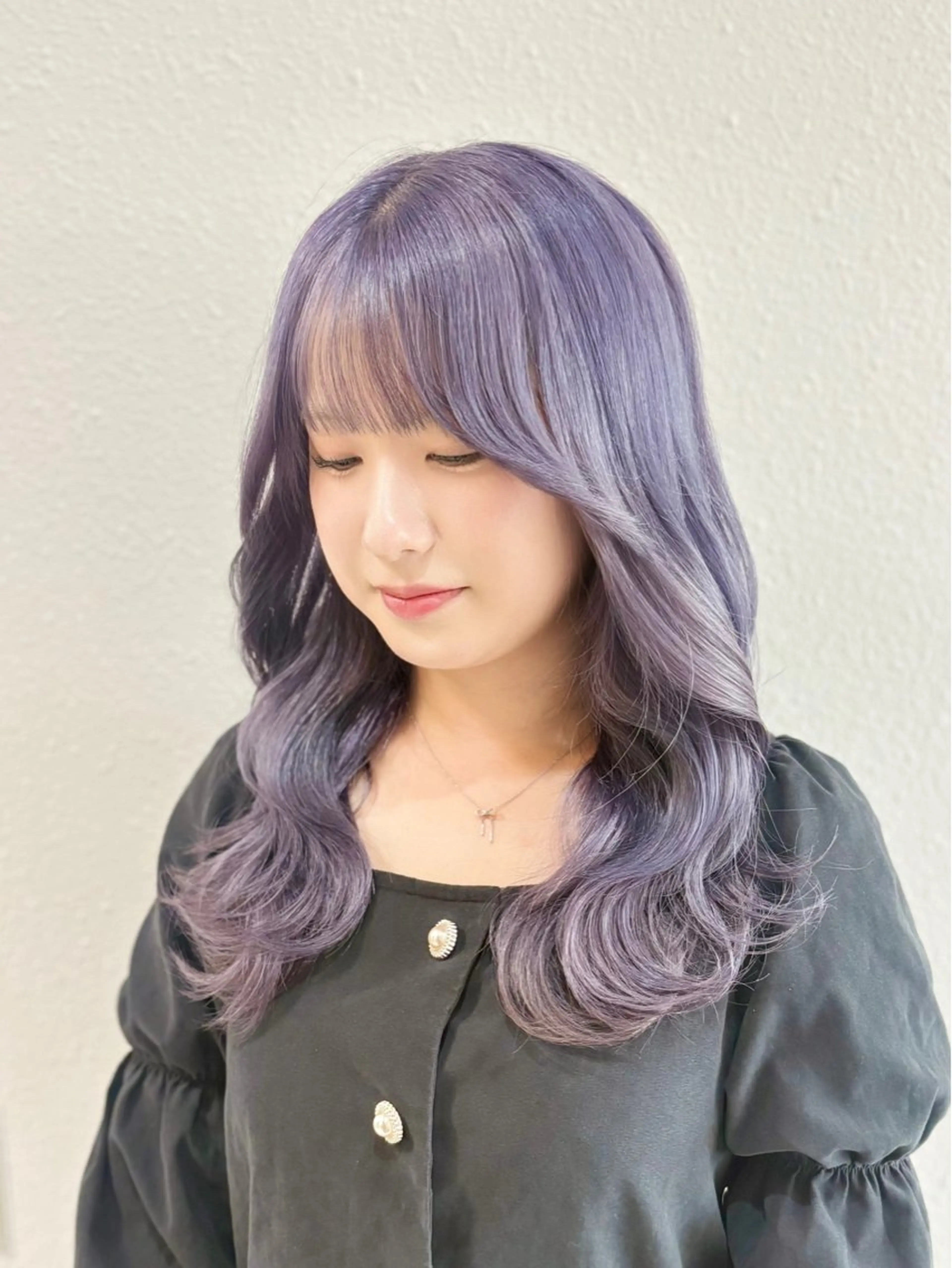 ロング カラー ヘアカラー トリートメント GaKu/ハイトーン /ブリーチ/レイヤーのヘアスタイル