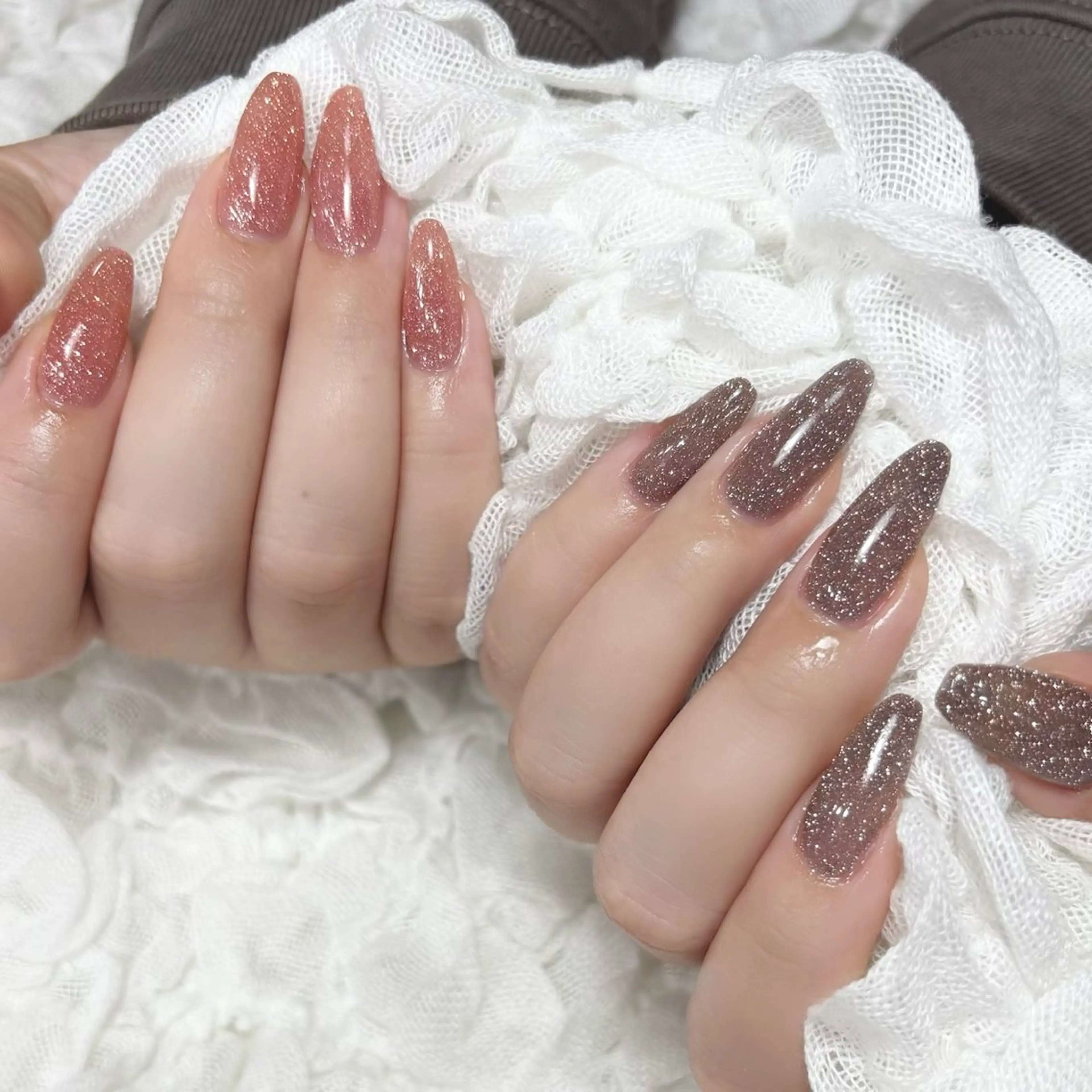 ネイル フラッシュネイル ジェルネイル マグネットネイル ワンカラーネイル シンプルネイル シンデレラサロン💅 ほみのネイルデザイン