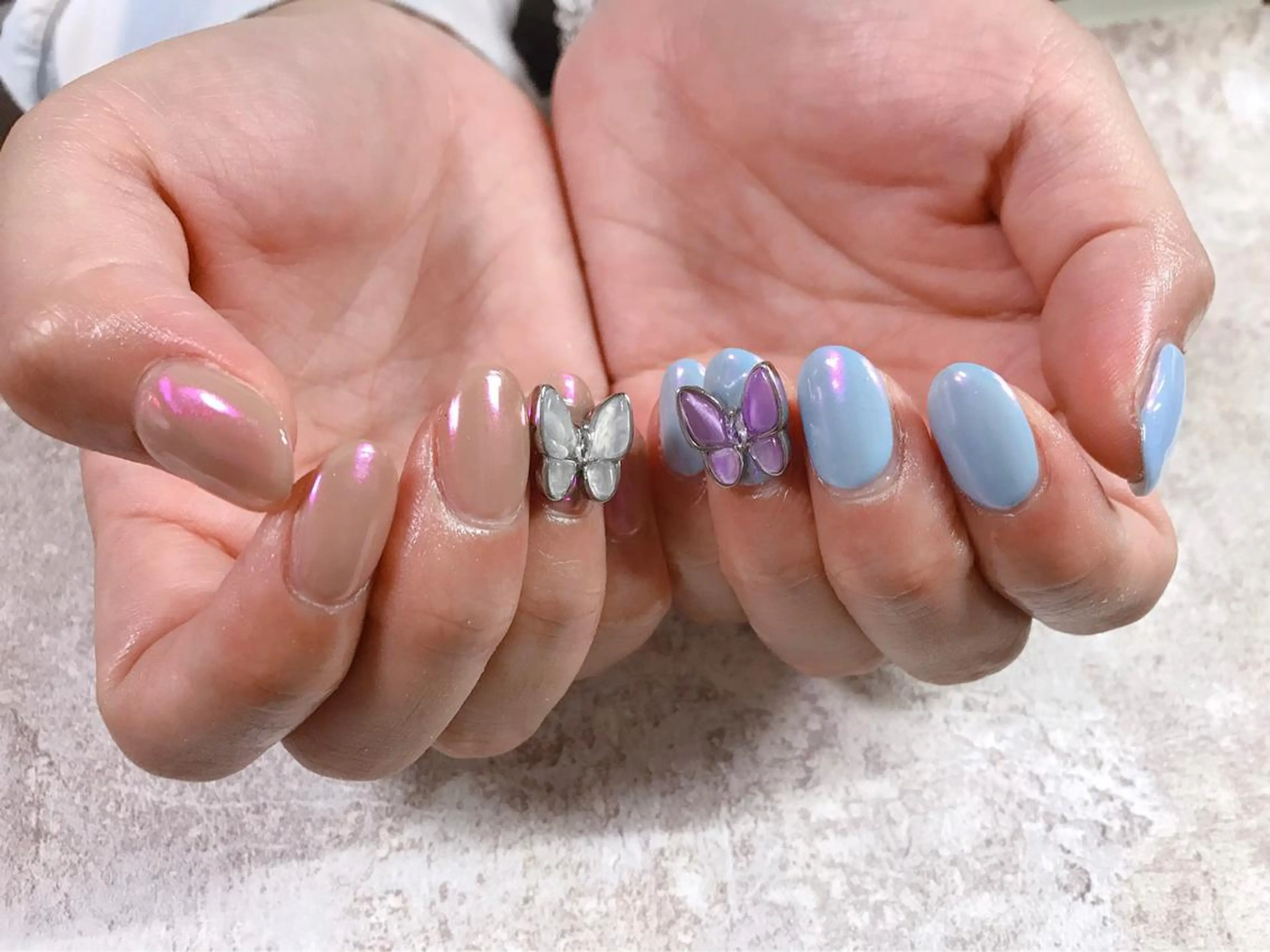 ネイル キラキラネイル ワンカラーネイル ハンドネイル Mogu nail 二子玉川のネイルデザイン