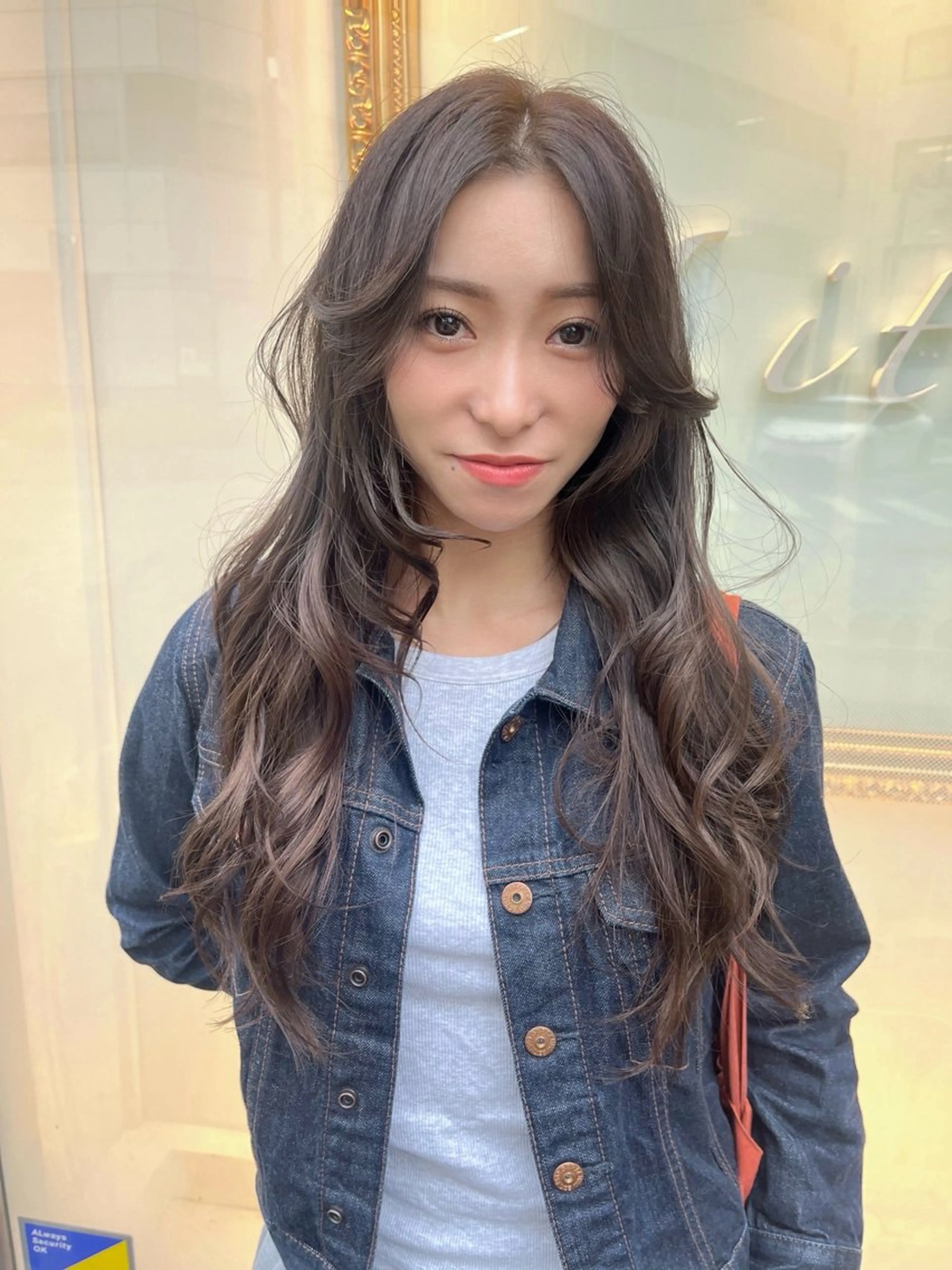 ロング カラー カット ヘアカラー トリートメント 尾崎隼大 レイヤー/韓国ヘアのヘアスタイル