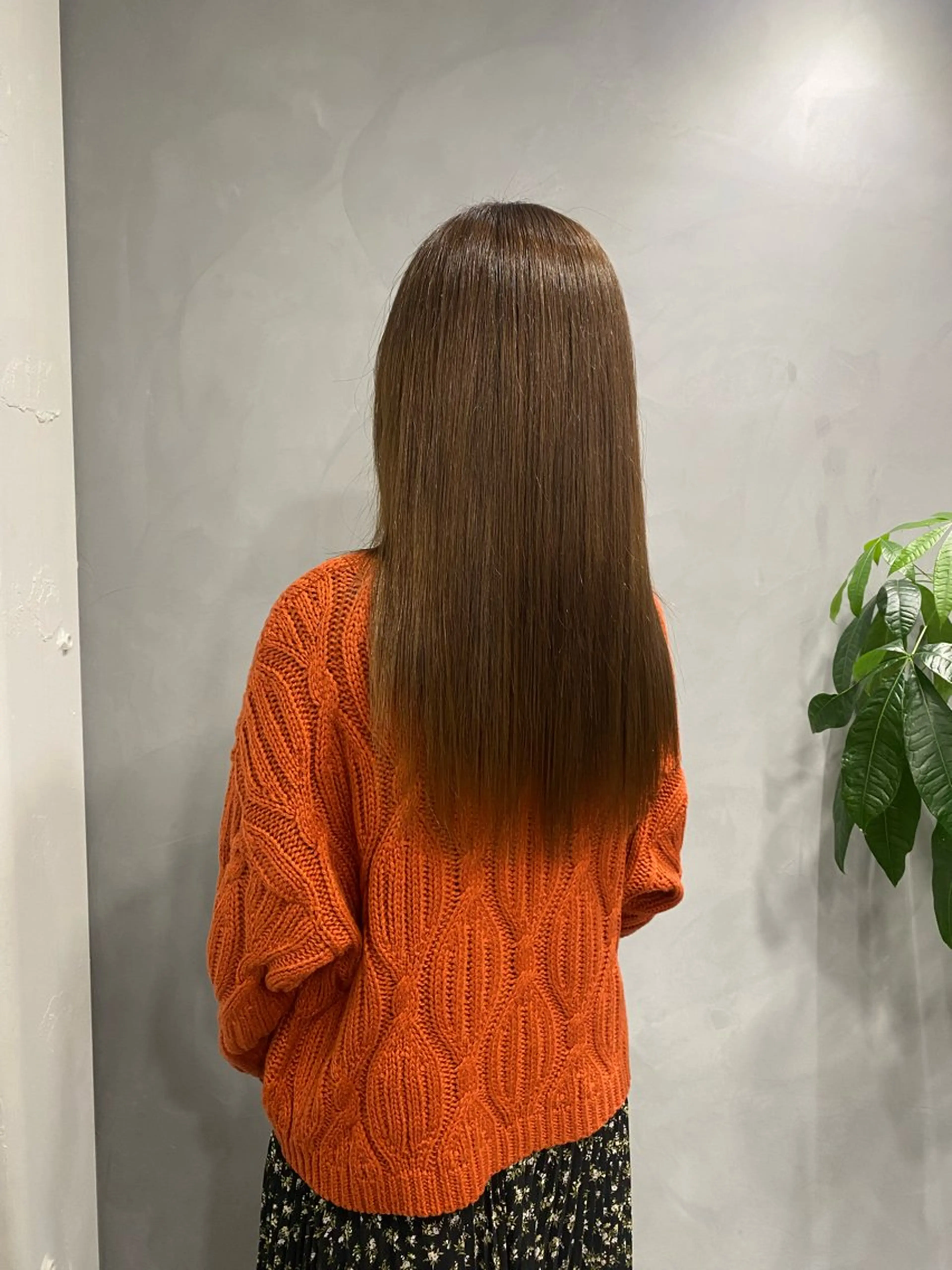 セミロング 髪質改善 ヘアカラー トリートメント ekolu北梅田店所属・梅田中崎町髪質改善 /オキヒロト/エコルのヘアスタイル