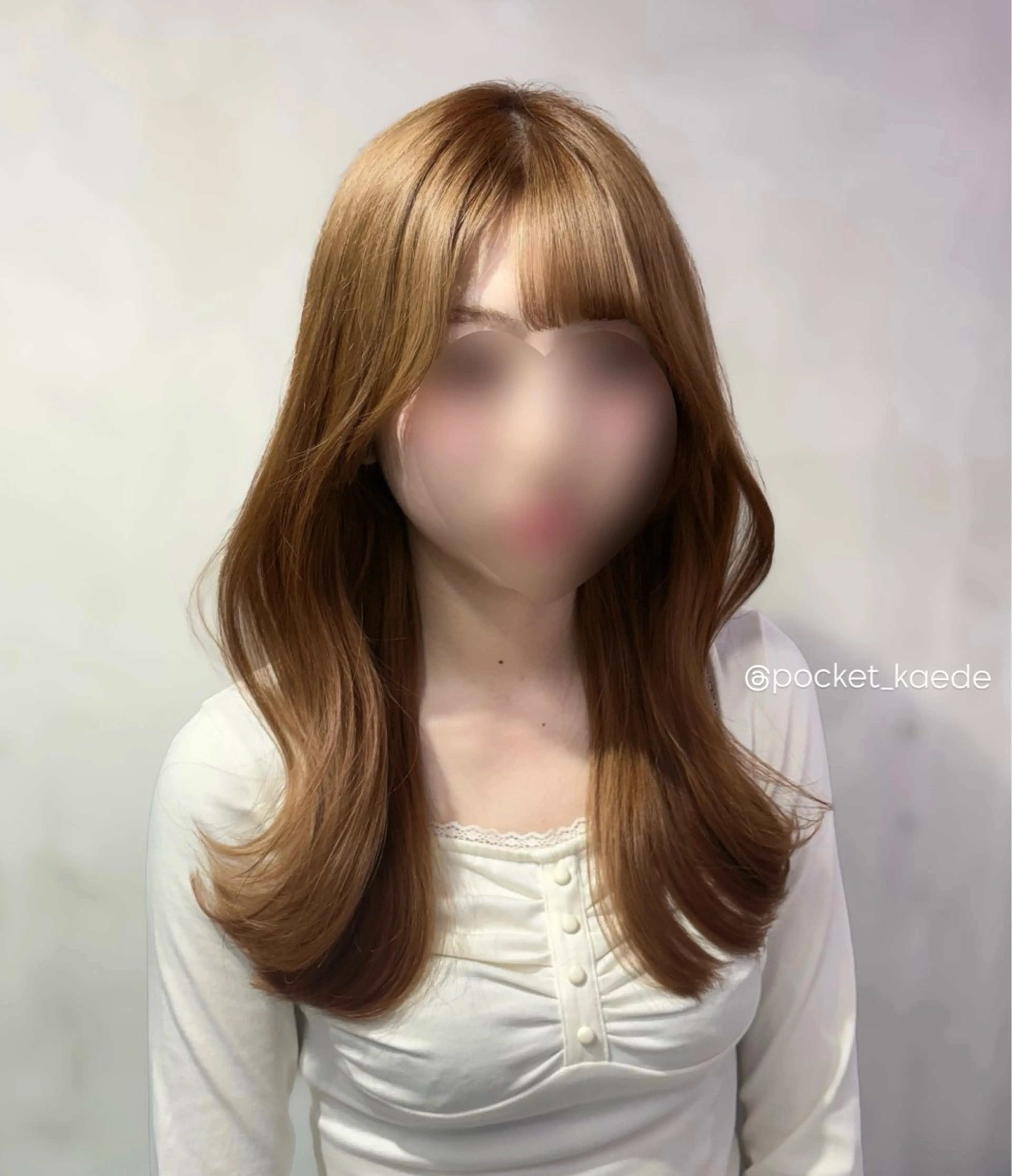 セミロング 🤍韓国ヘア/ 楓🤍のヘアスタイル