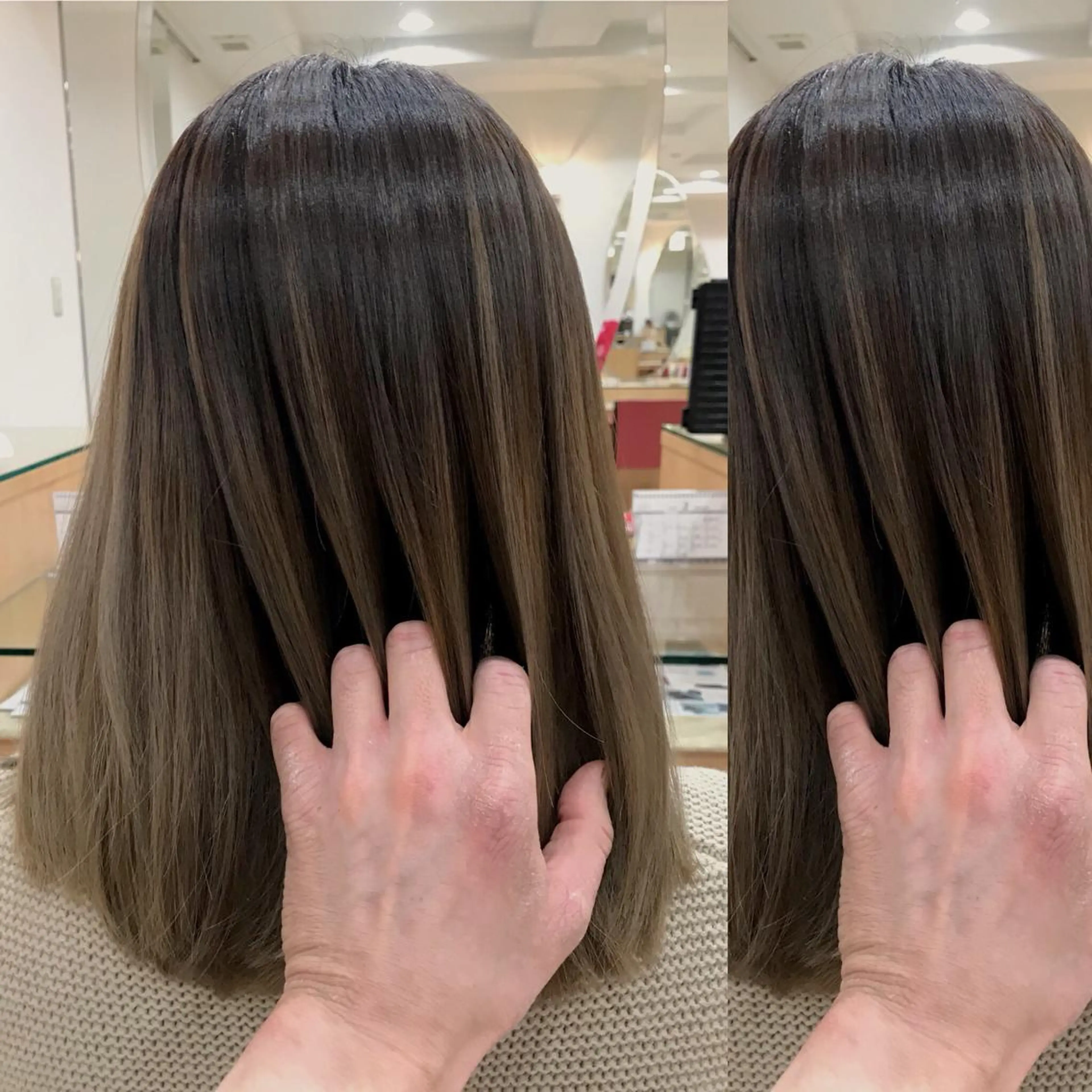 カラー バレイヤージュ ✨艶ブリーチカラー ✨四ノ宮裕己のヘアスタイル