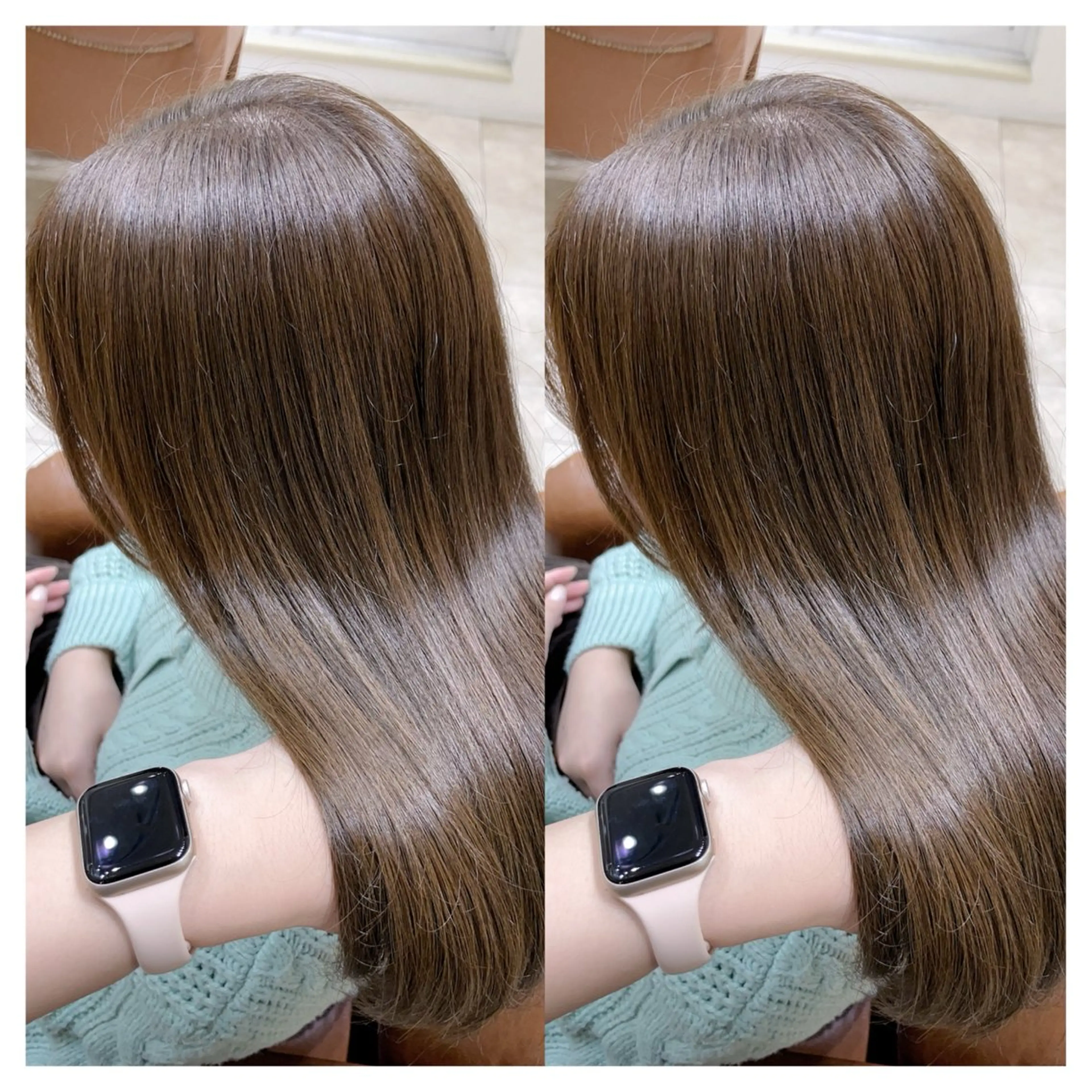 セミロング カラー カット ヘアカラー トリートメント 村山 茉衣のヘアスタイル